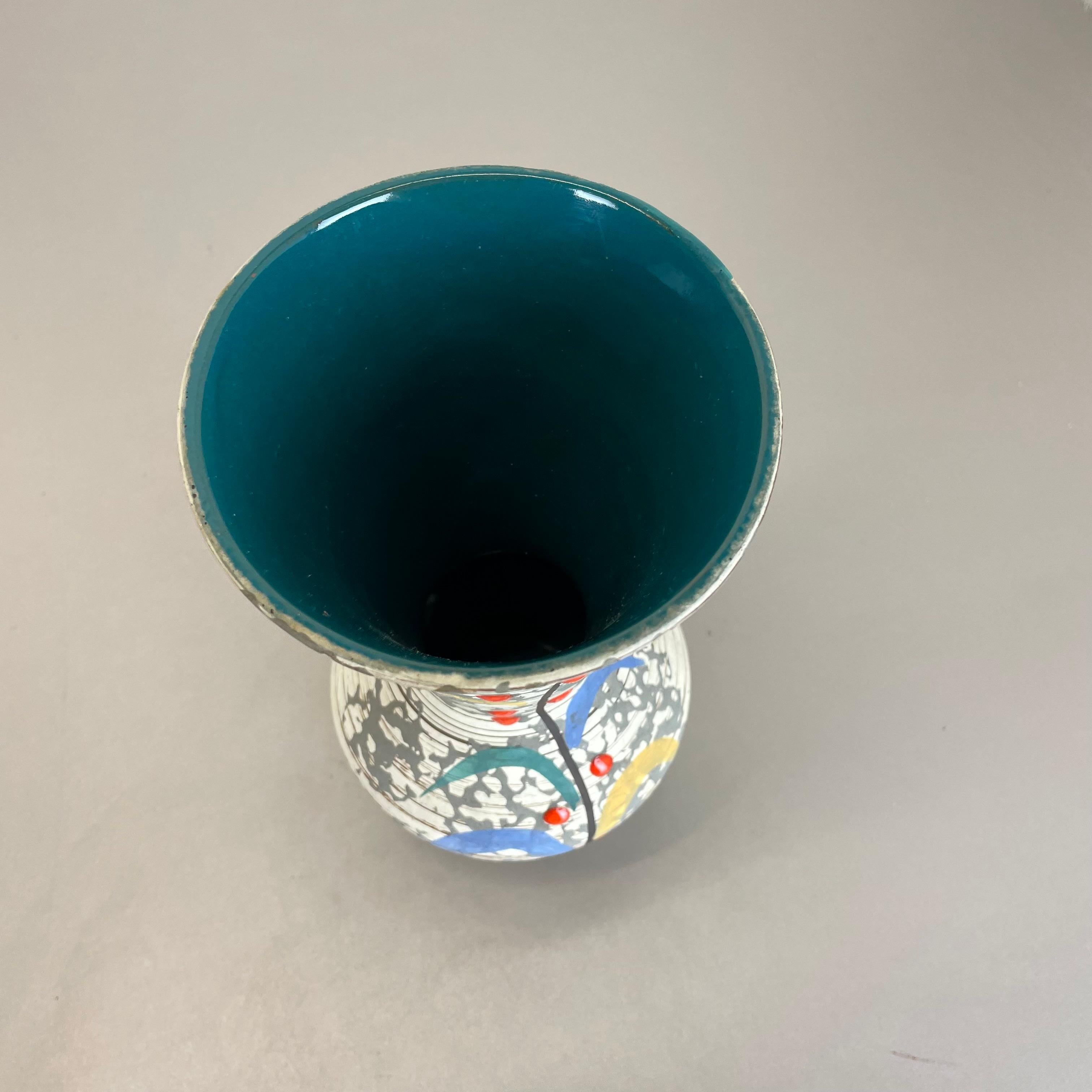 Super Glaze ABSTRACT Keramik Keramik Vase Carstens Tönnieshof Deutschland, 1950er Jahre im Angebot 1
