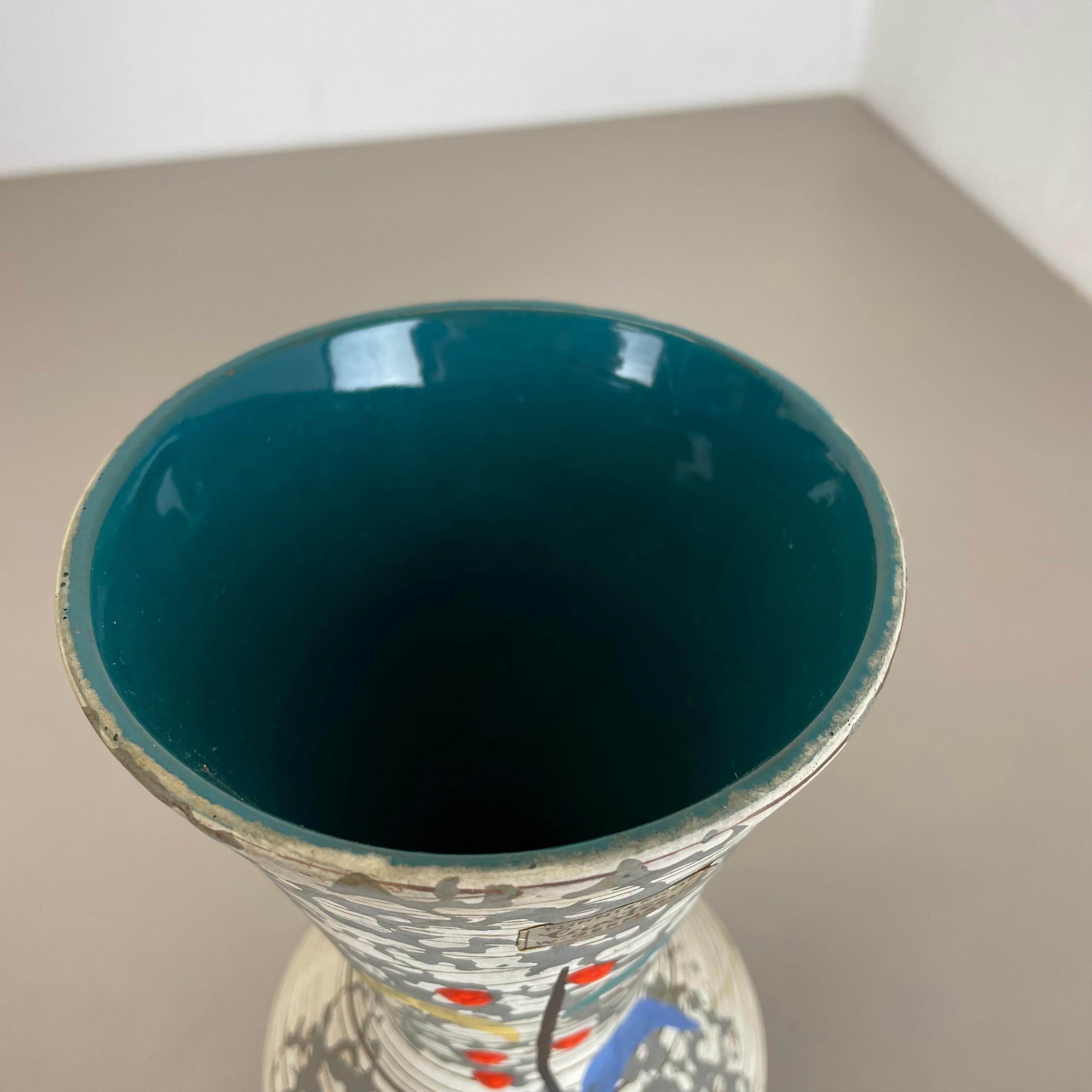 Super Glaze ABSTRACT Ceramic Pottery Vase Carstens Tönnieshof Germany, 1950s For Sale 1