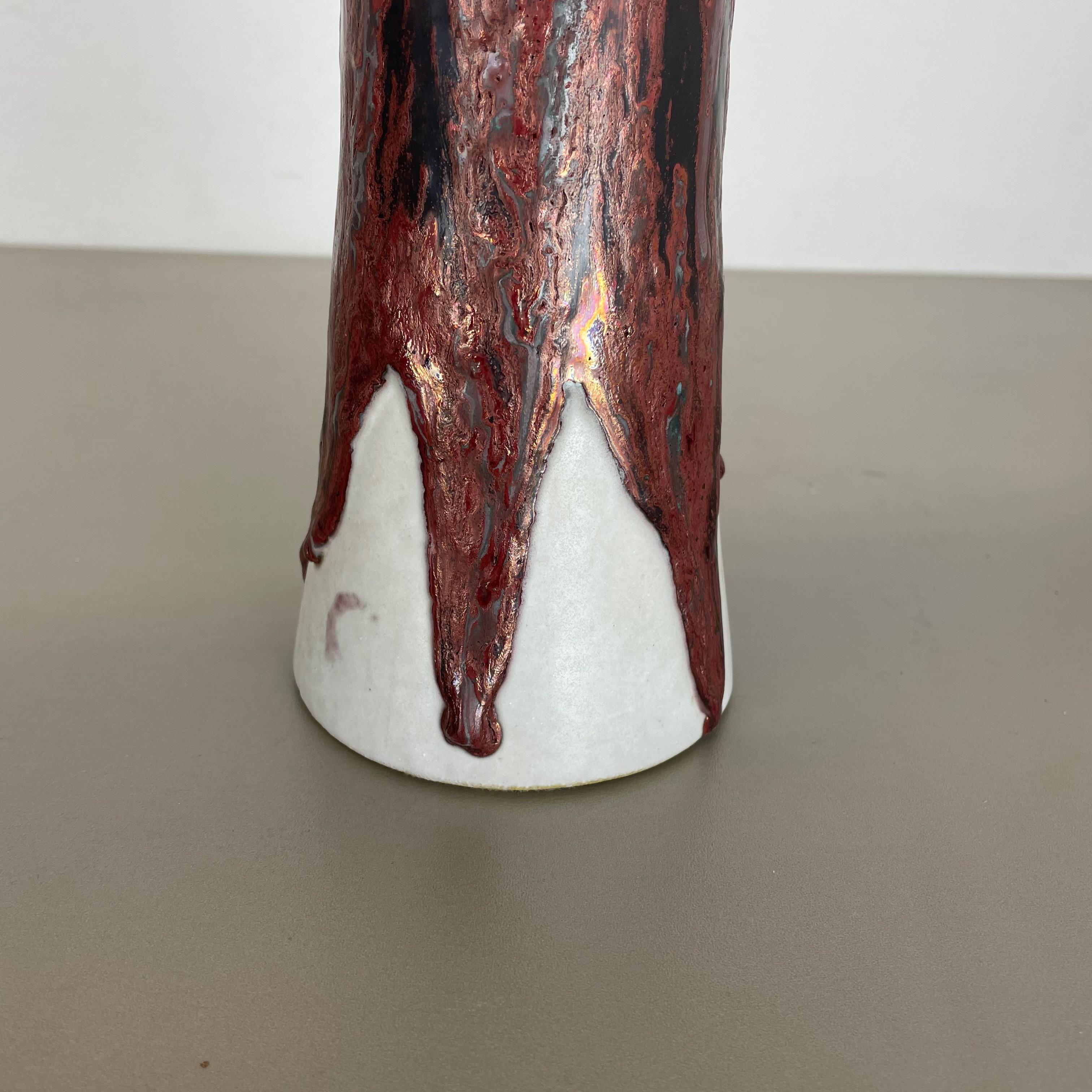 Super Glaze Ceramic Studio Pottery Vase Objects Otto Keramik Germany 1970s In Good Condition For Sale In Kirchlengern, DE