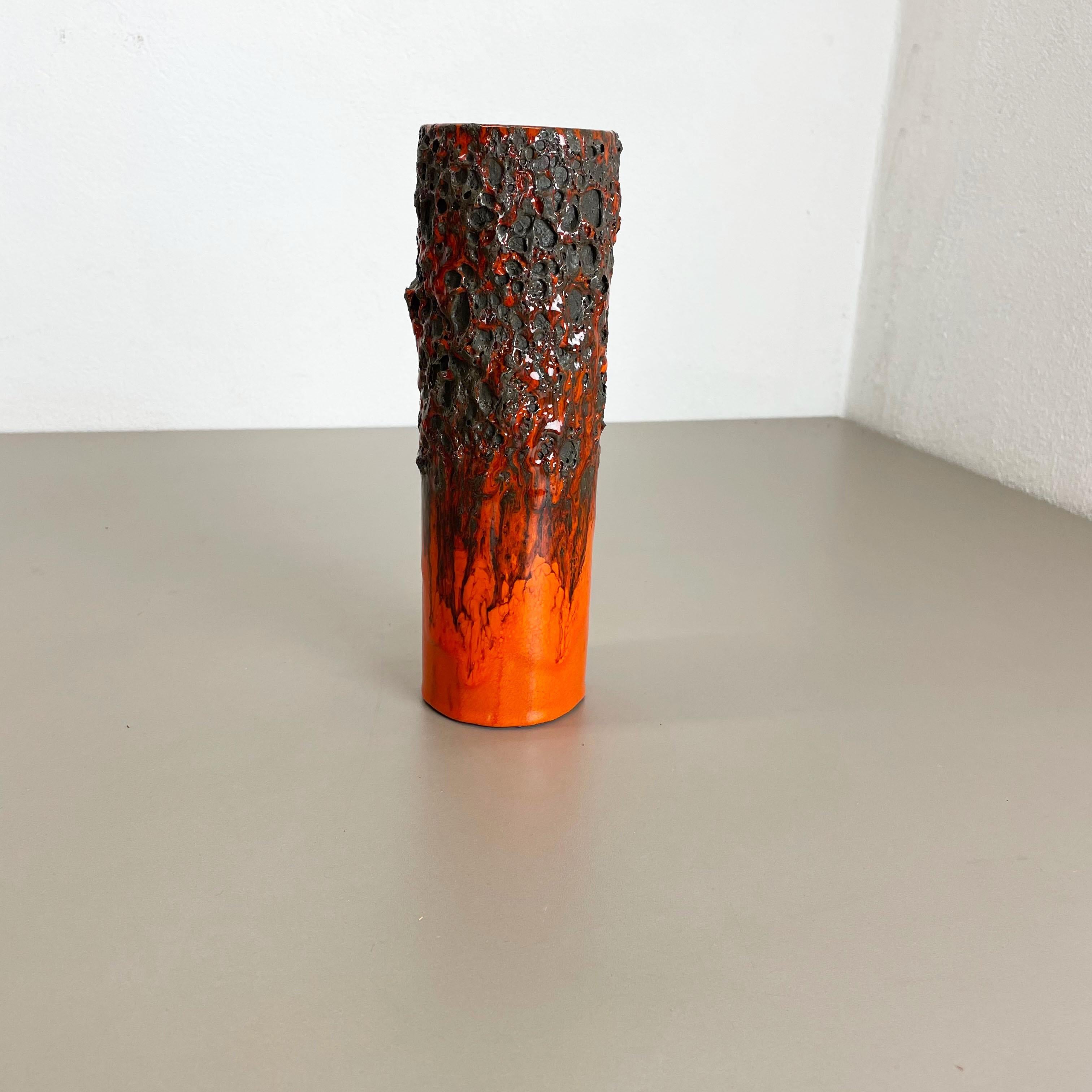 Article:

Fat lava art vase, heavy Brutalist glaze


Producer:

Otto Ceramic, Germany



Decade:

1970s




This original vintage vase was produced in the 1970s in Germany. It is made of ceramic pottery in fat lava optic with