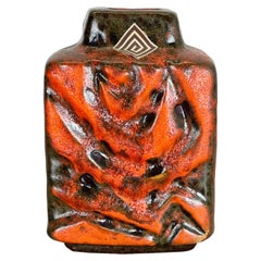 Vaso in ceramica Super Glaze WGP Fat Lava Carstens Tönnieshof Germania, anni '70