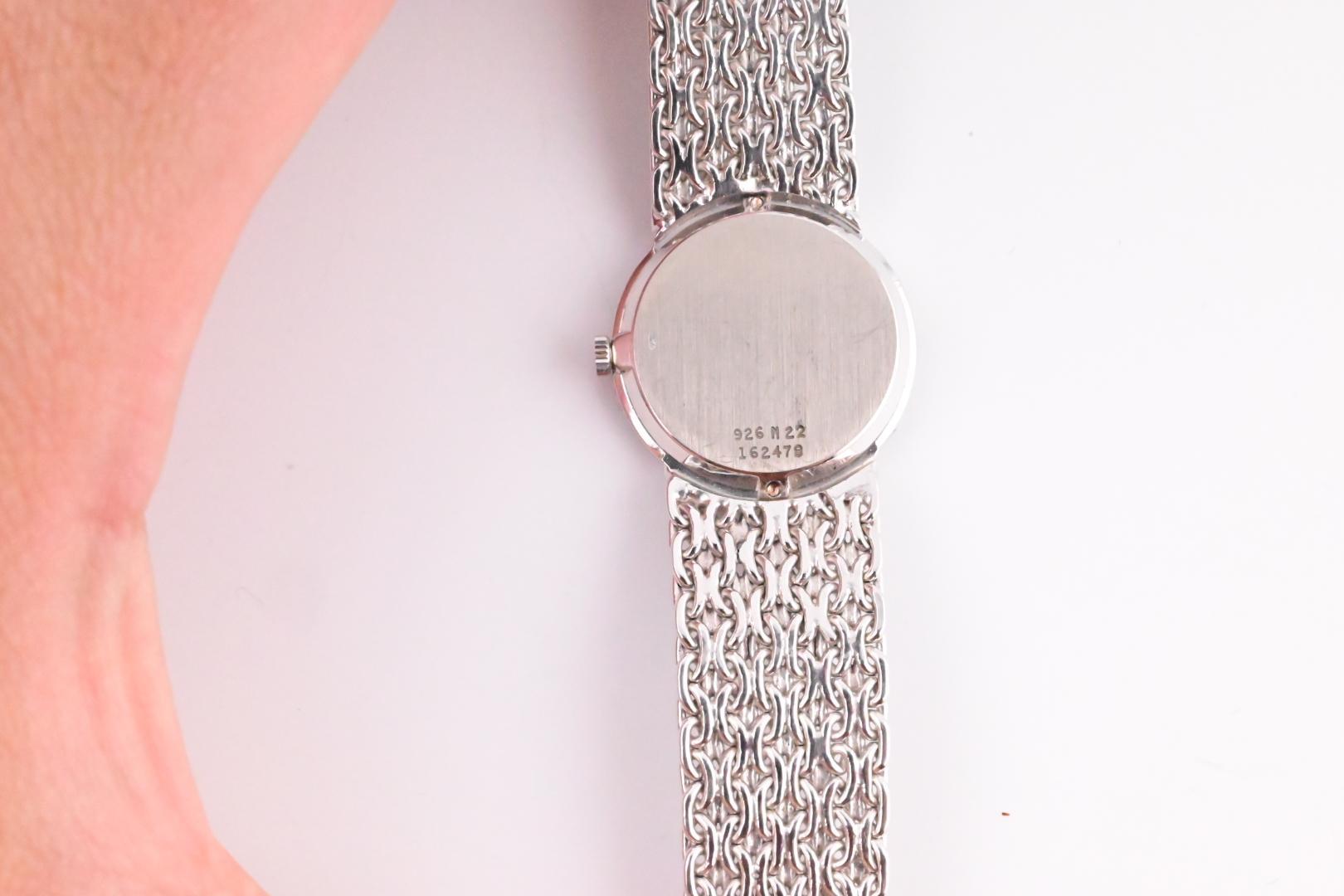 Super Gorgeous 18K White Gold Piaget Ladies Watch Lapis Dial 926 M22 Ref 4