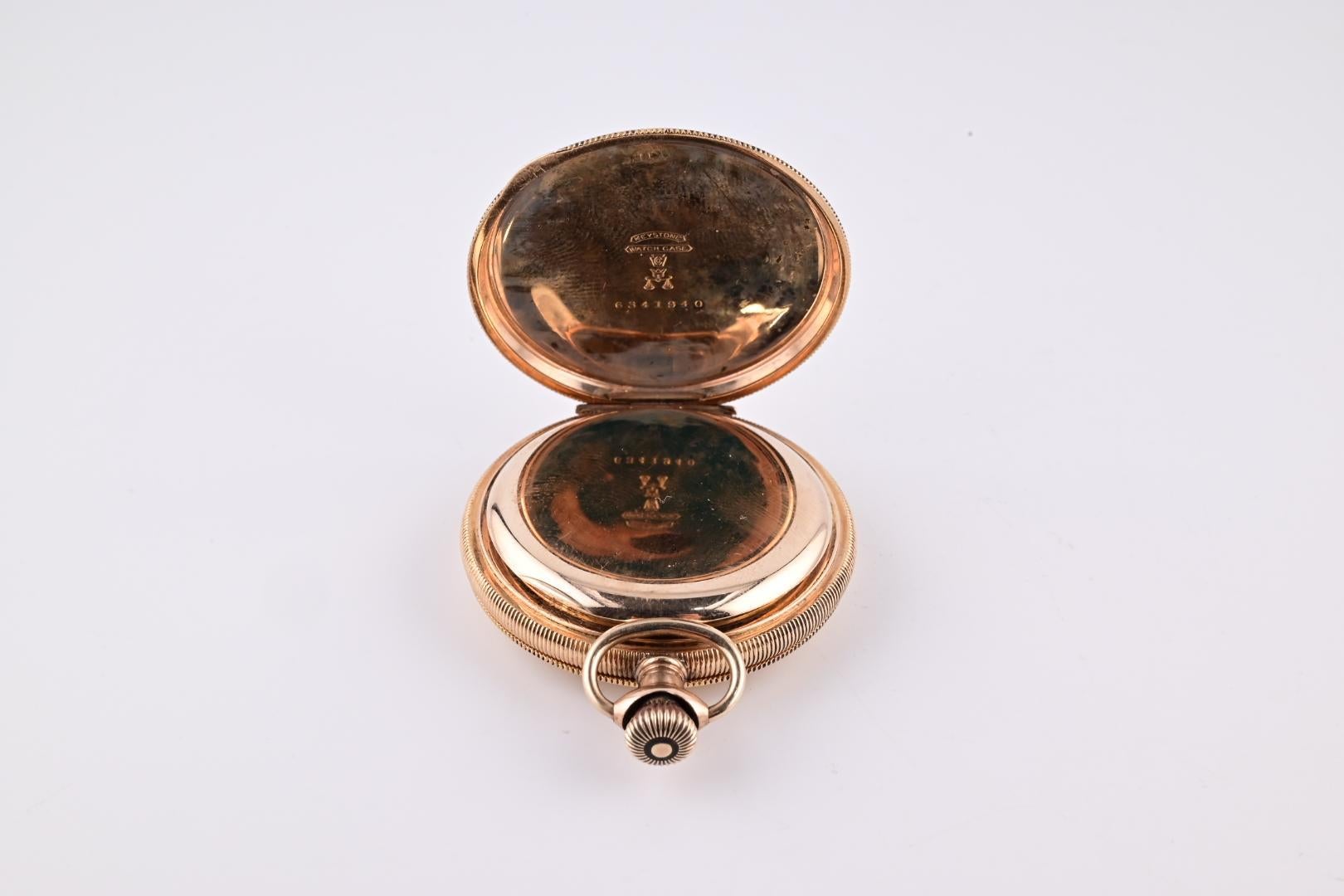 Super Gorgeous Waltham 14K Yellow Gold Pocket Watch 1894 J Grade 59.7 Grams 7