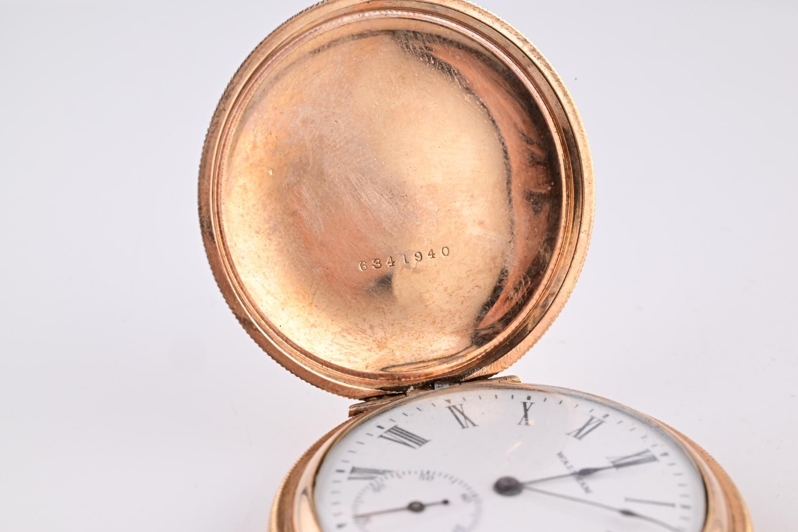 Women's or Men's Super Gorgeous Waltham 14K Yellow Gold Pocket Watch 1894 J Grade 59.7 Grams