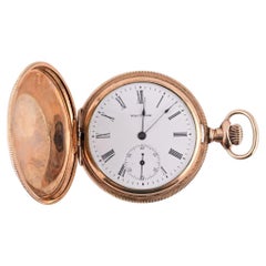 Super Gorgeous Waltham 14K Gelbgold Taschenuhr 1894 J Grade 59.7 Gramm