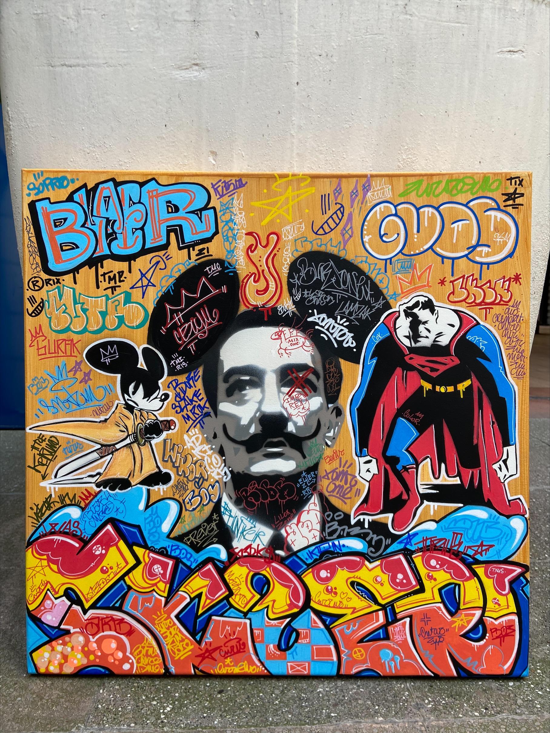 Super Graff Dali, Alberto Blanchart In Excellent Condition For Sale In Saint ouen, FR