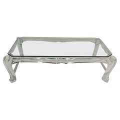 Mesa de centro escultural de Lucite de mediados de siglo