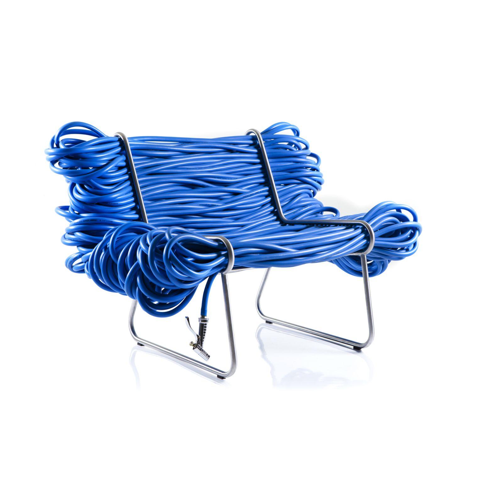 Modern Super Jardim, Blue Armchair by Cultivado Em Casa For Sale