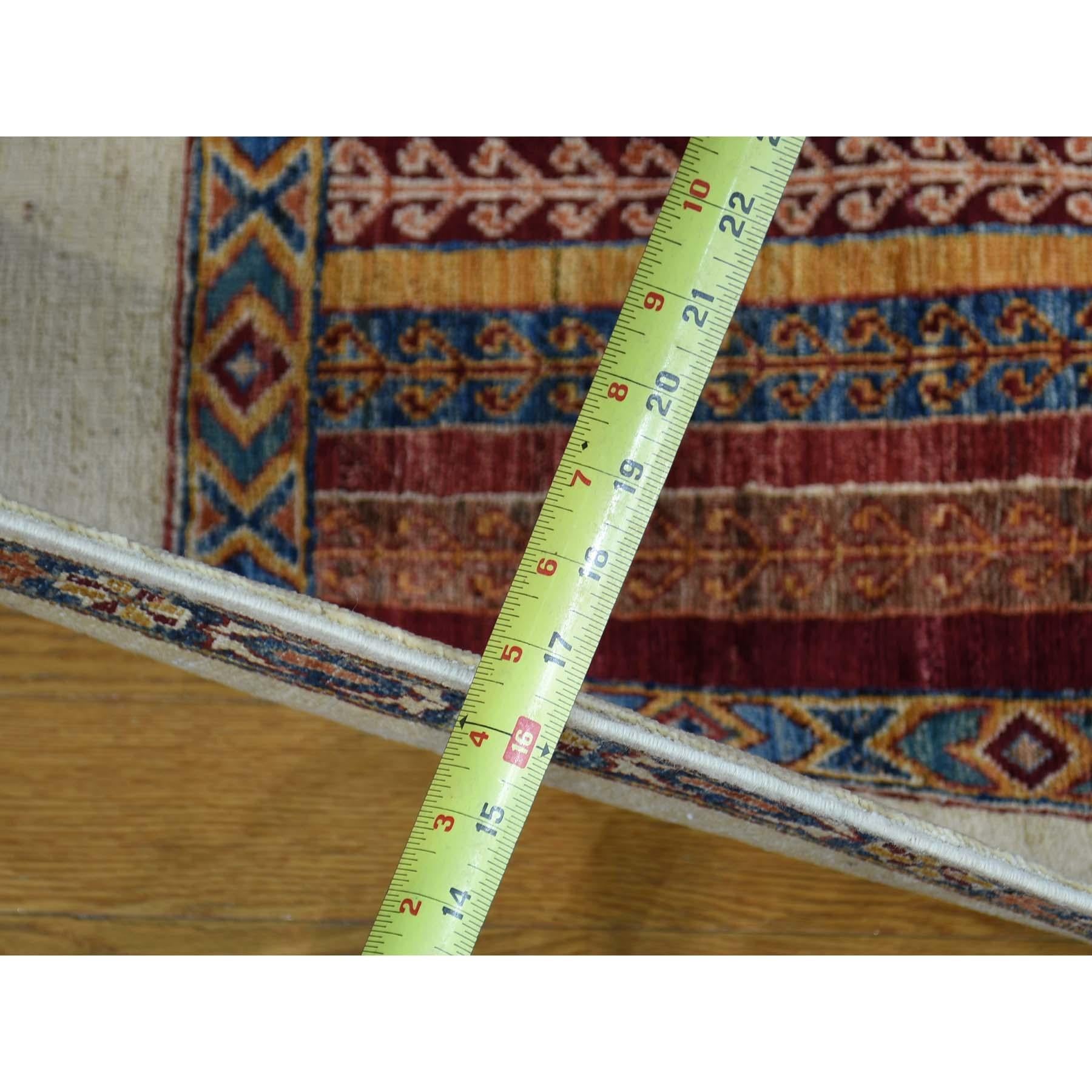 Super Kazak Shawl Design Hand Knotted Pure Wool Oriental Rug 4
