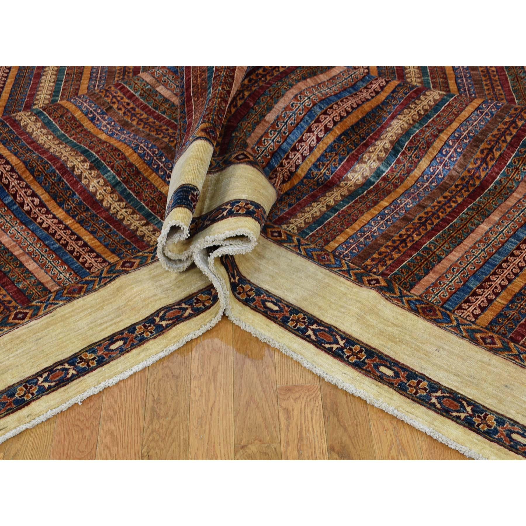 Super Kazak Shawl Design Hand Knotted Pure Wool Oriental Rug In New Condition In Carlstadt, NJ