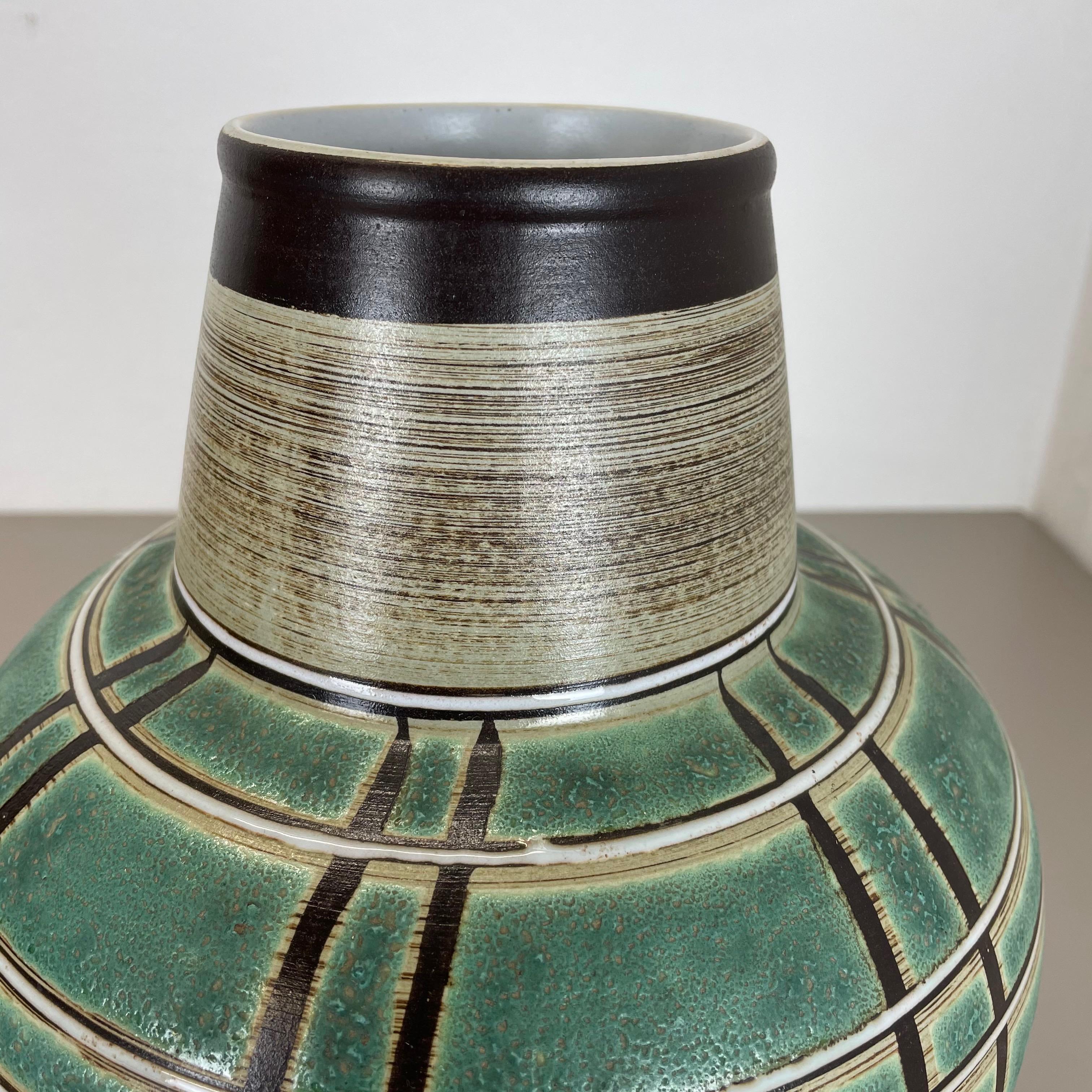 Super Large Ceramic Pottery Floor Vase by Marzi and Remy, Germany, 1960s For Sale 1
