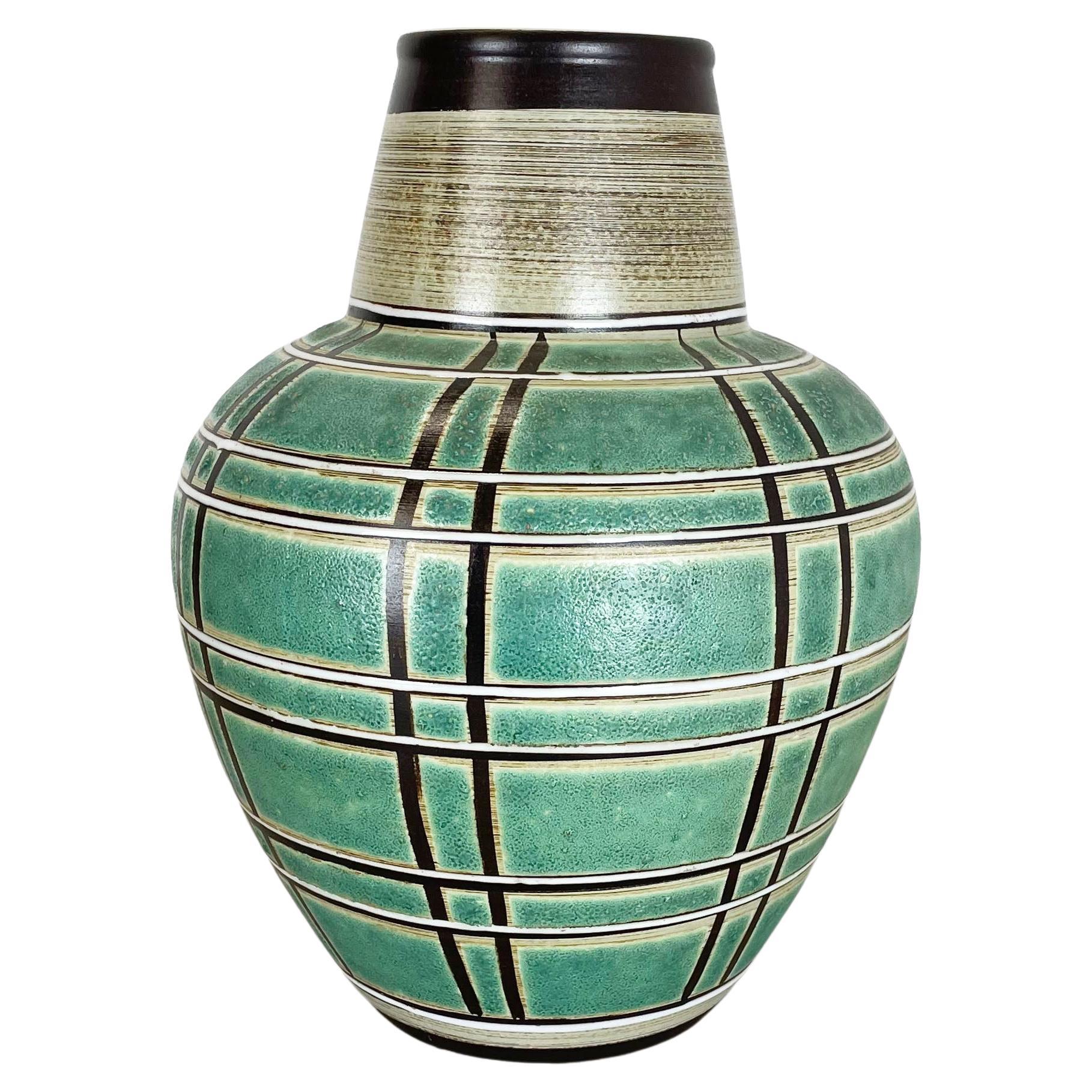 Super Large Ceramic Pottery Floor Vase by Marzi and Remy, Germany, 1960s For Sale