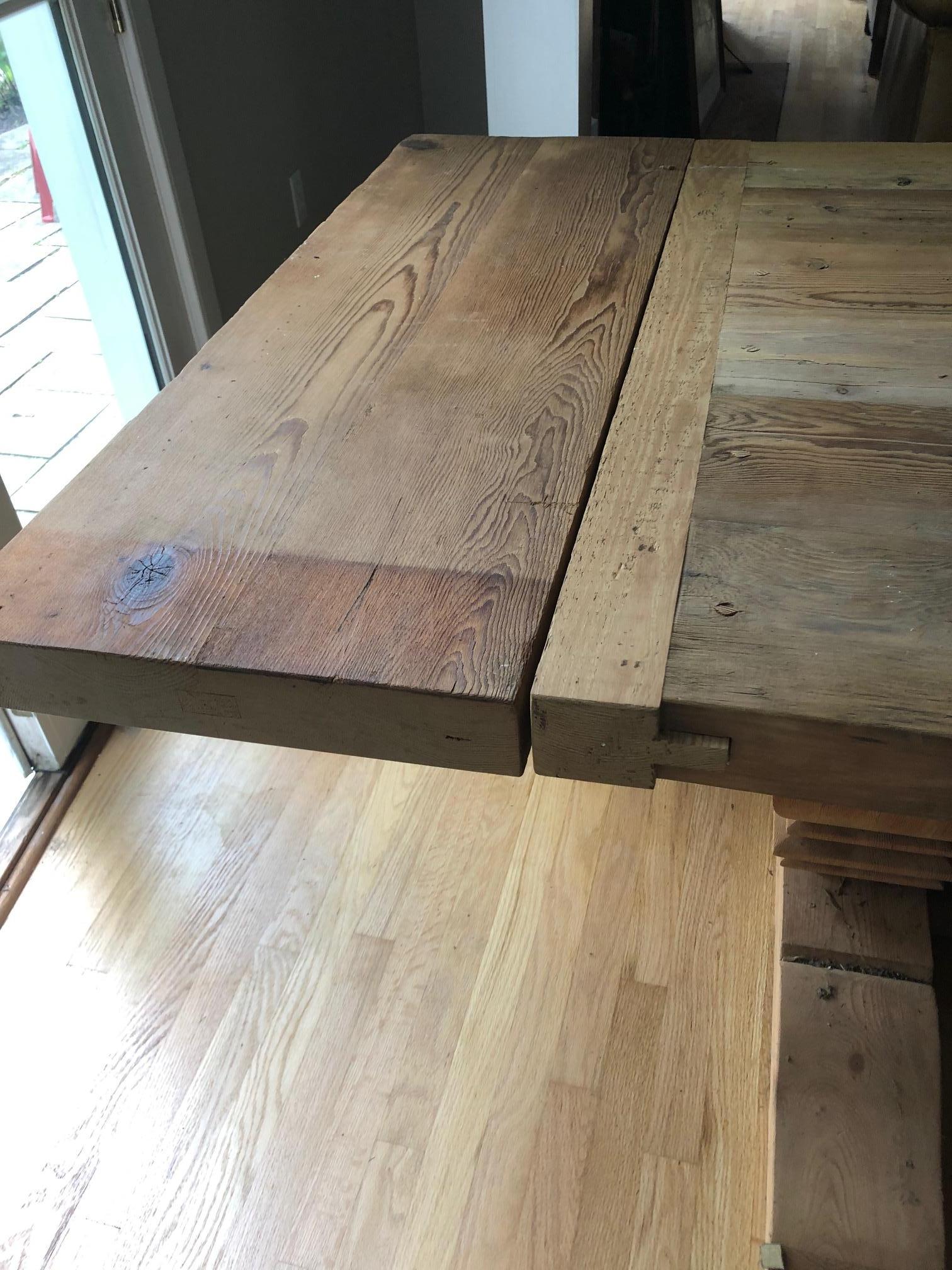 Fir Super Large Wonderfully Rustic Handcrafted Trestle Farm Table Dining Table