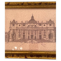 Des rendus architecturaux magnifiquement encadrés de Venise et du Vatican