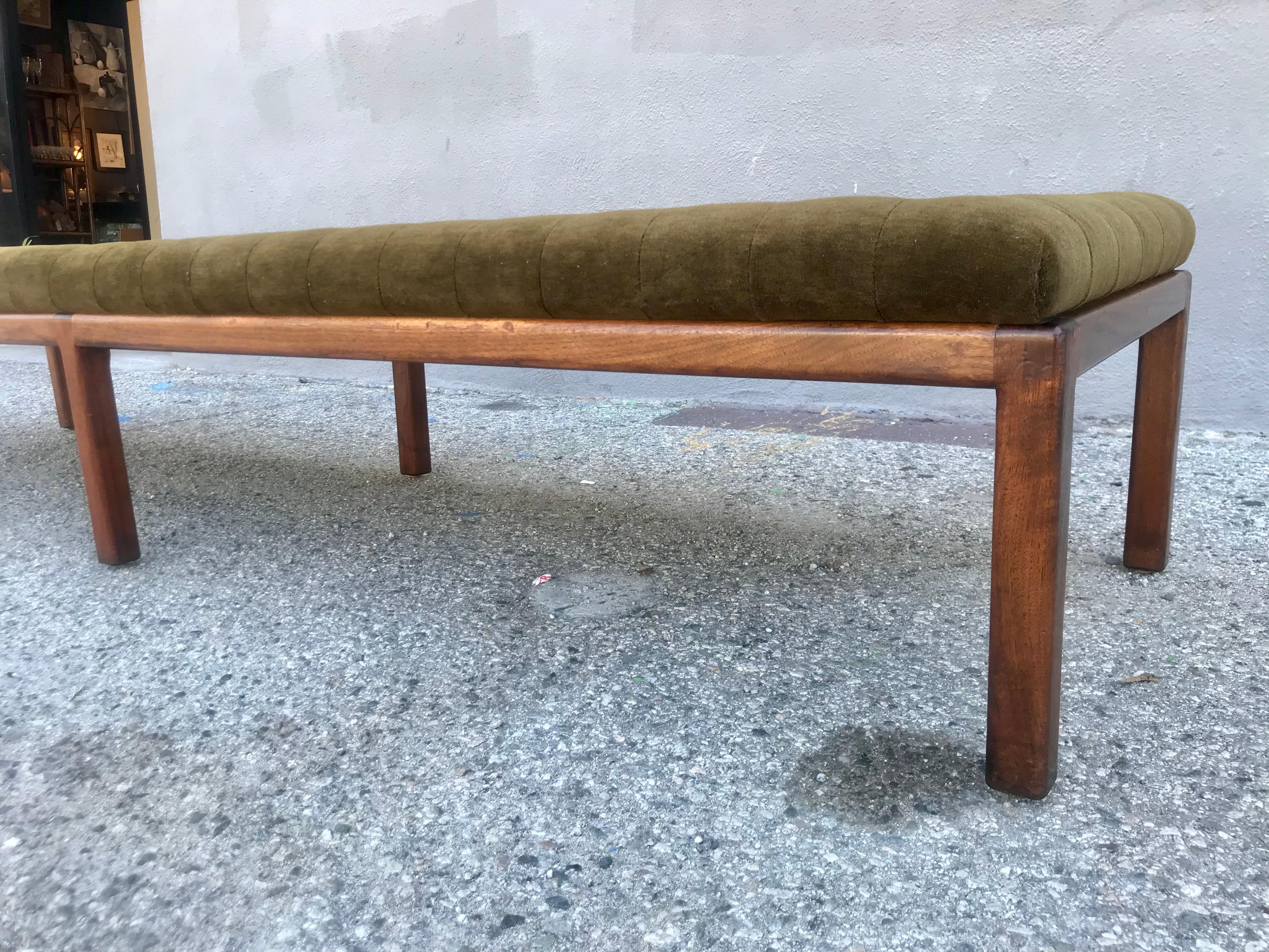 Super Long Bench with Tufted Mohair 2