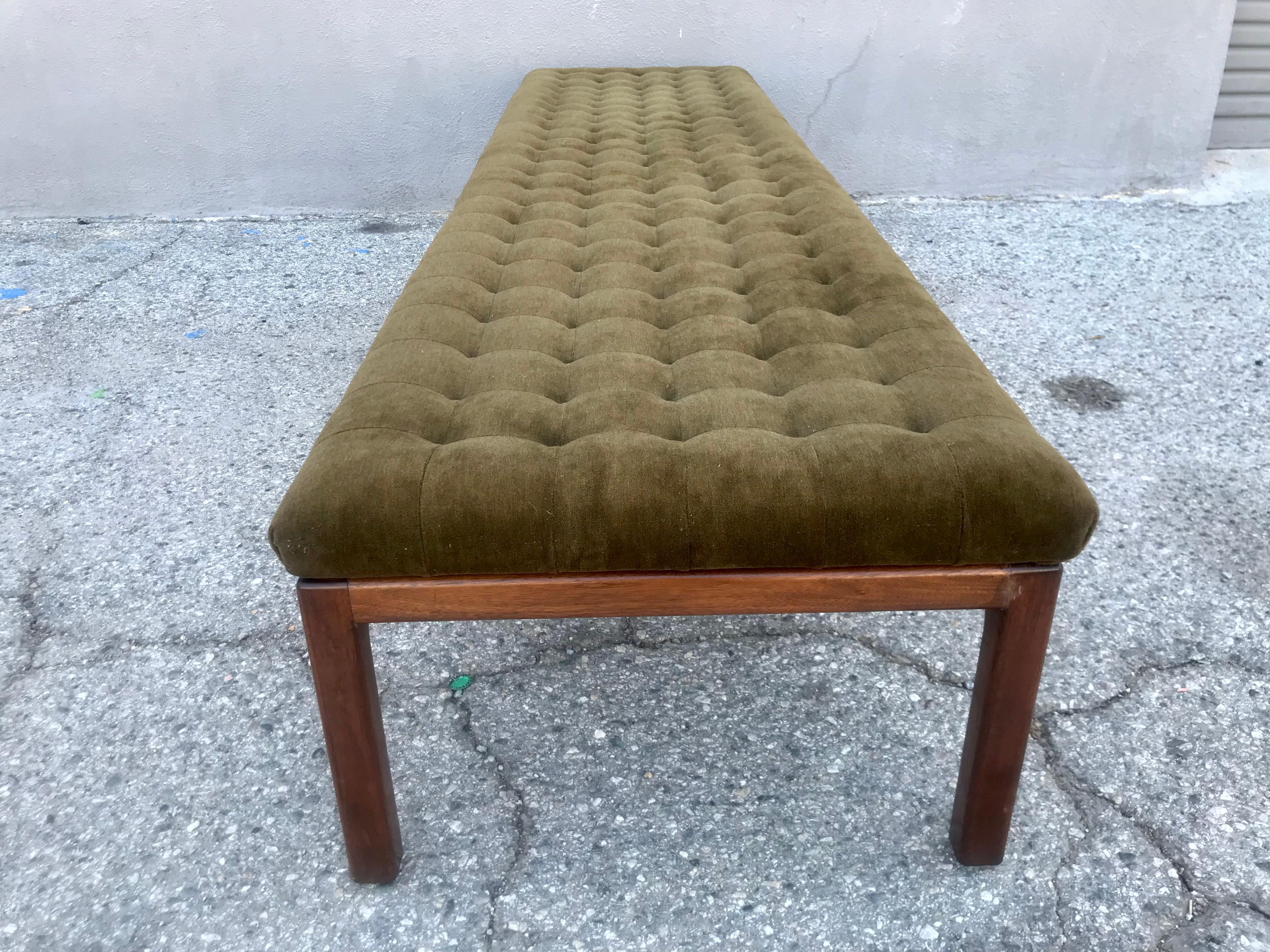 Super Long Bench with Tufted Mohair 4