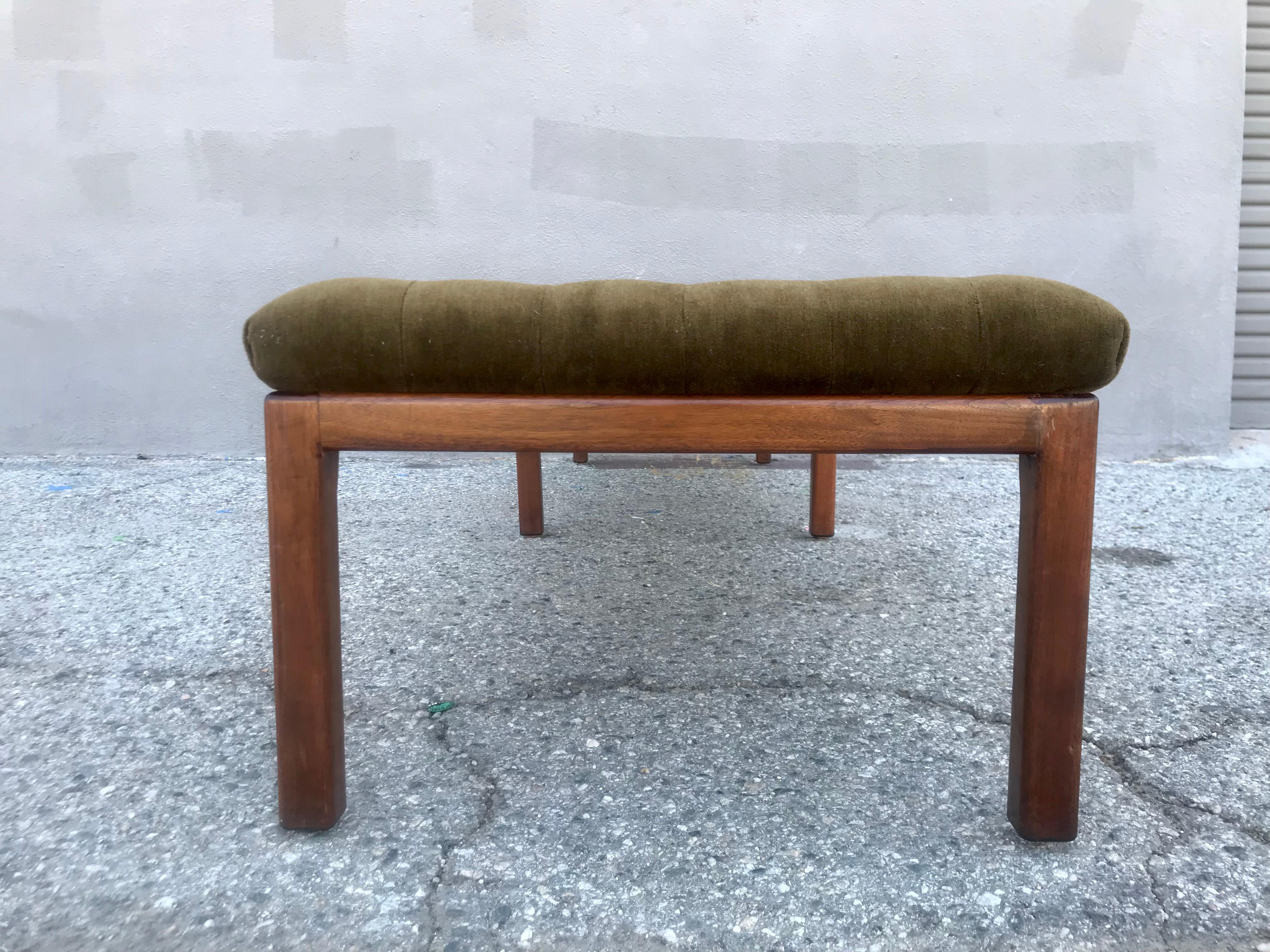 Super Long Bench with Tufted Mohair 5
