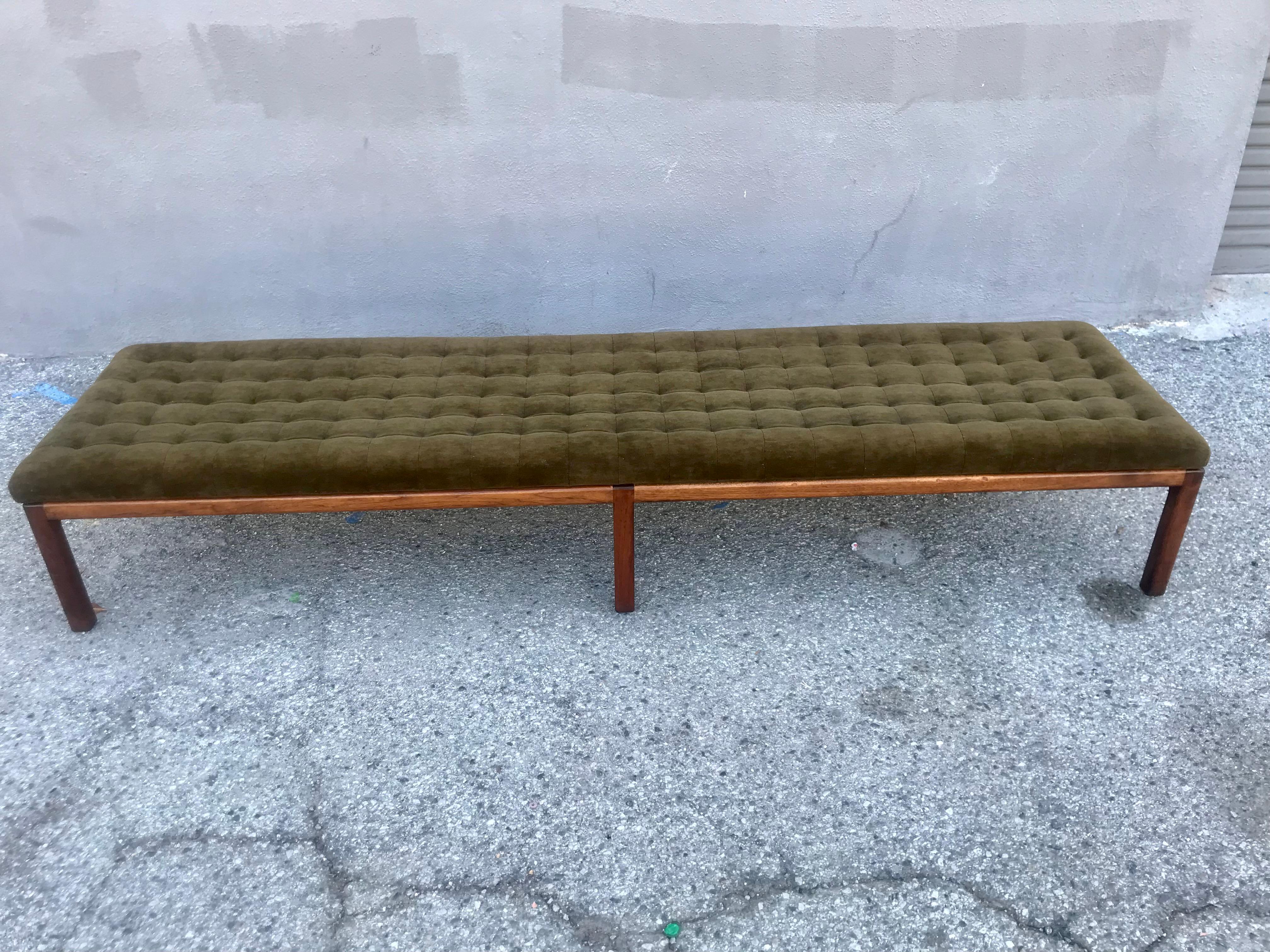 American Super Long Bench with Tufted Mohair