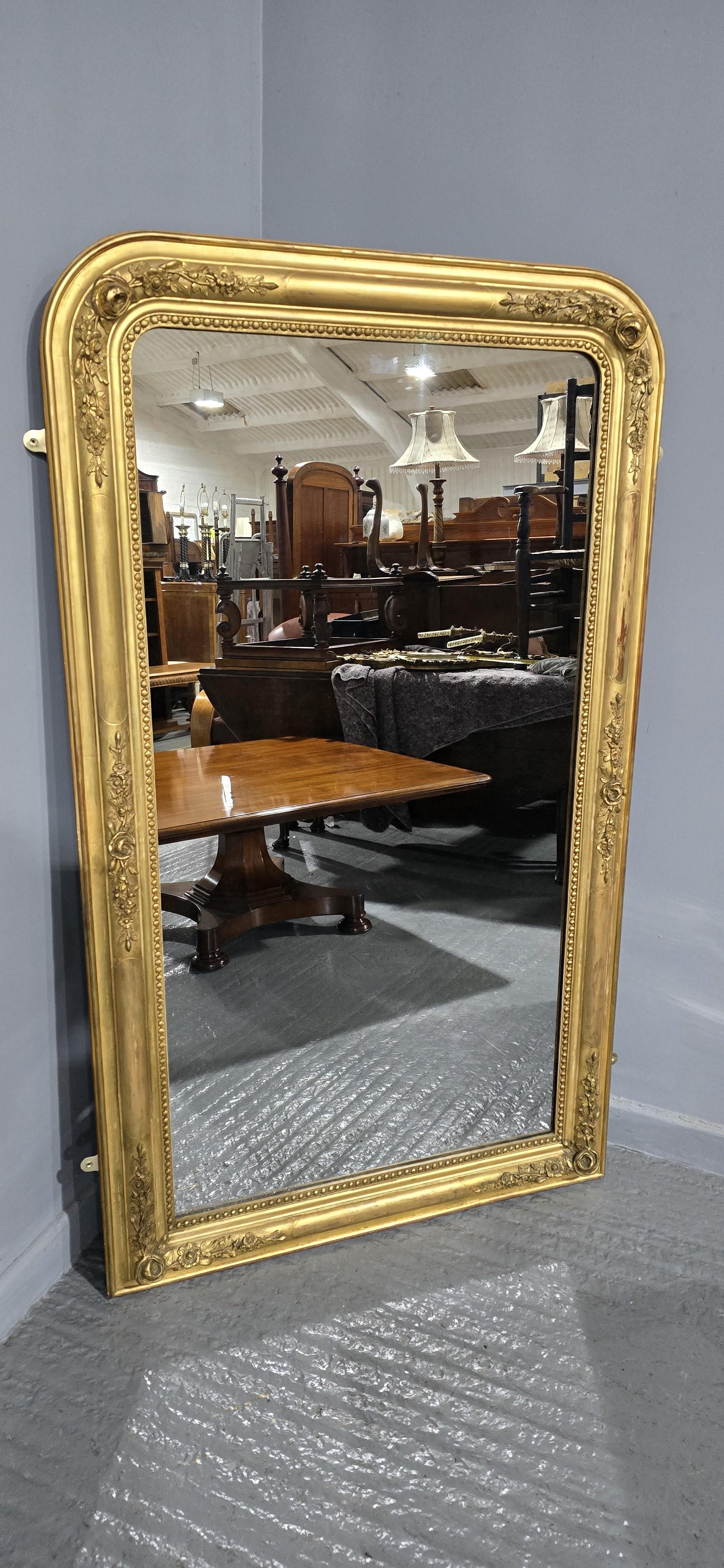 French Super Louis XIV Pier Mirror For Sale