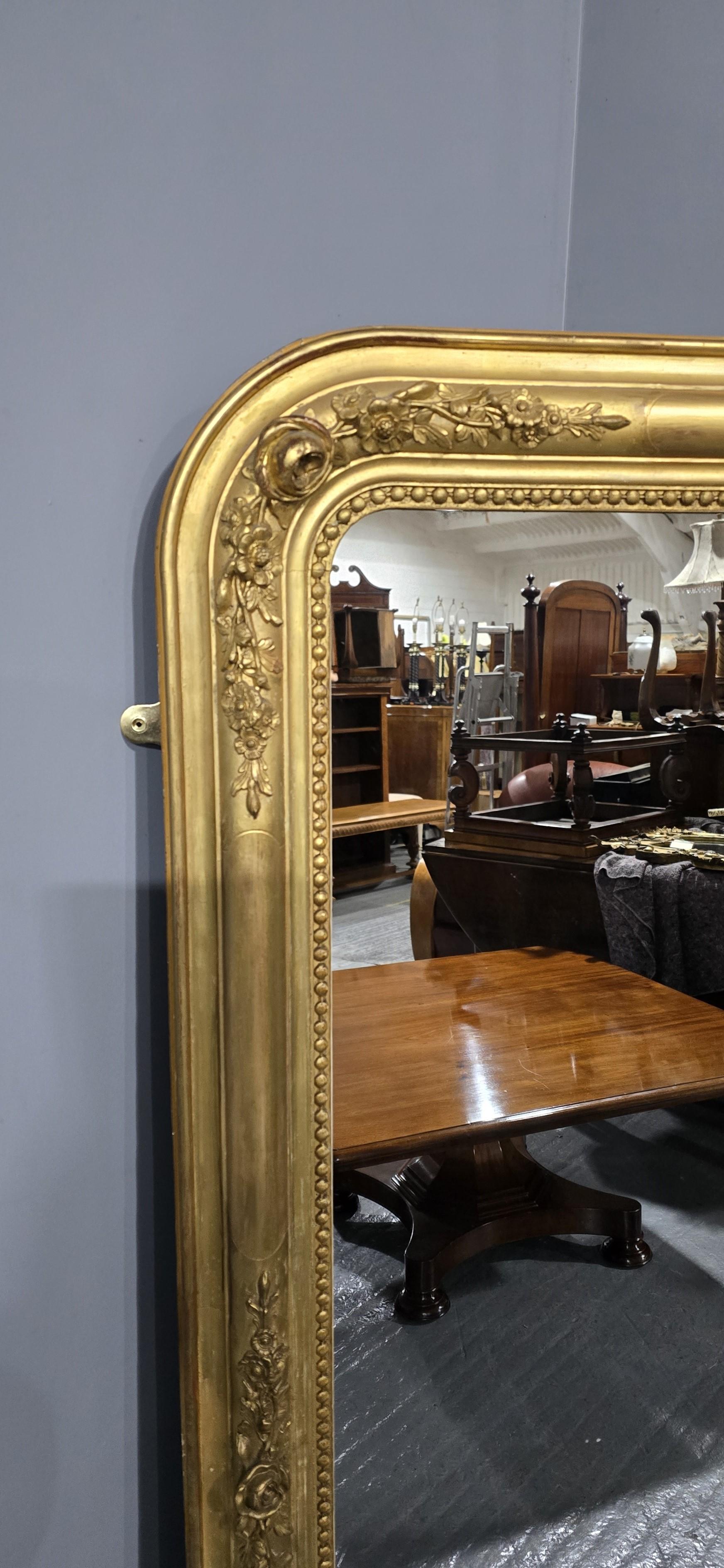 Super Louis XIV Pier Mirror In Good Condition For Sale In Swadlincote, GB