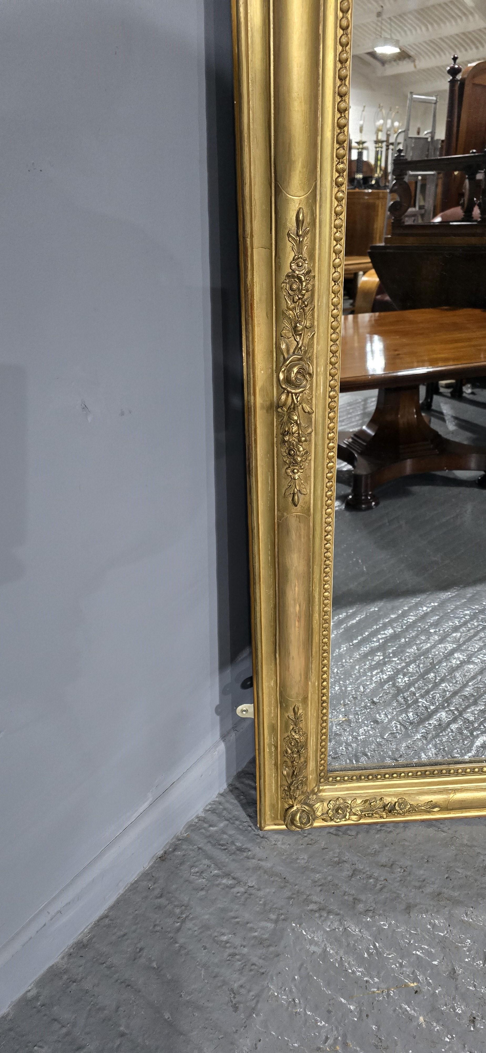 Gesso Super Louis XIV Pier Mirror For Sale