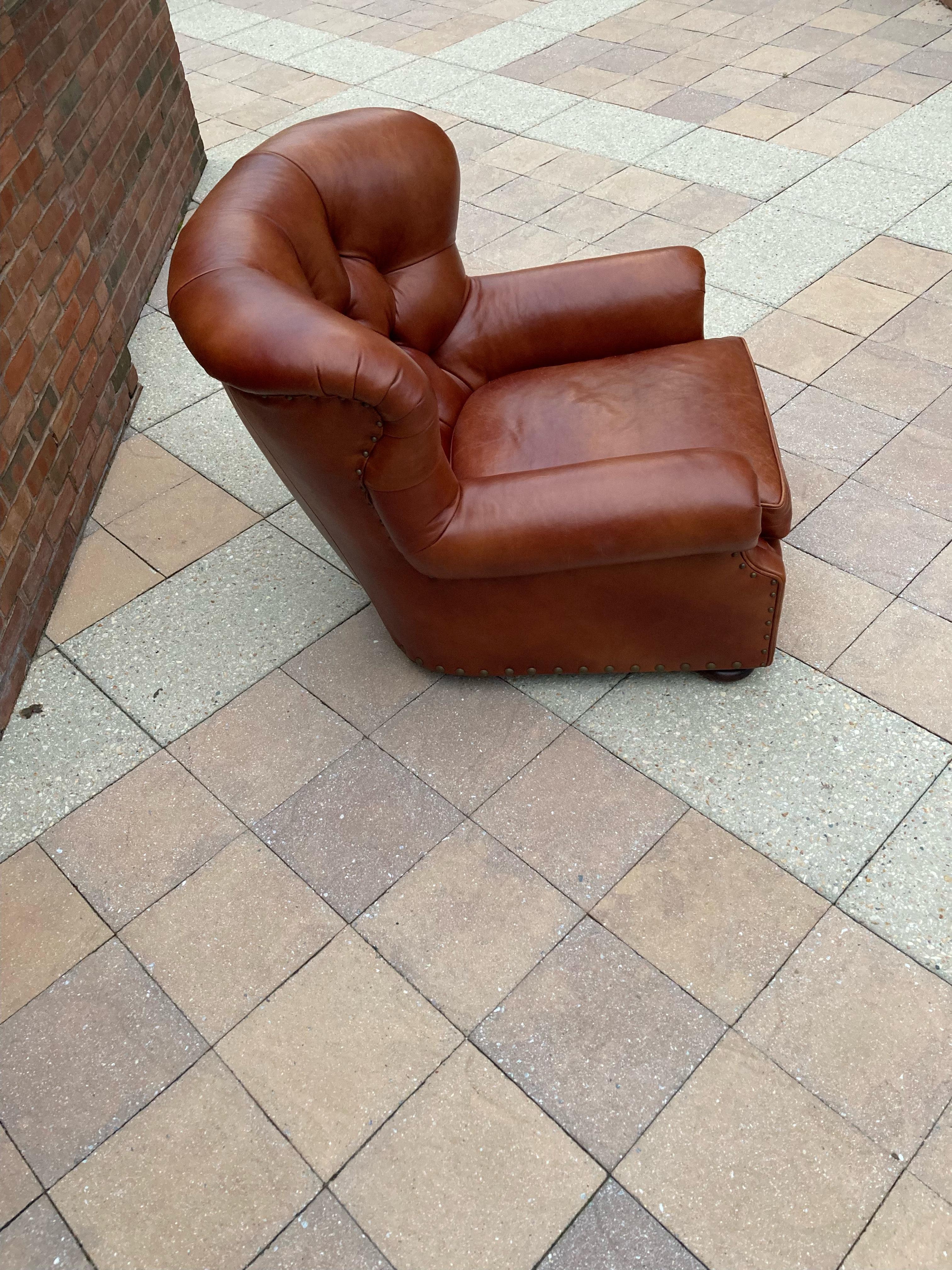 ralph lauren leather chair