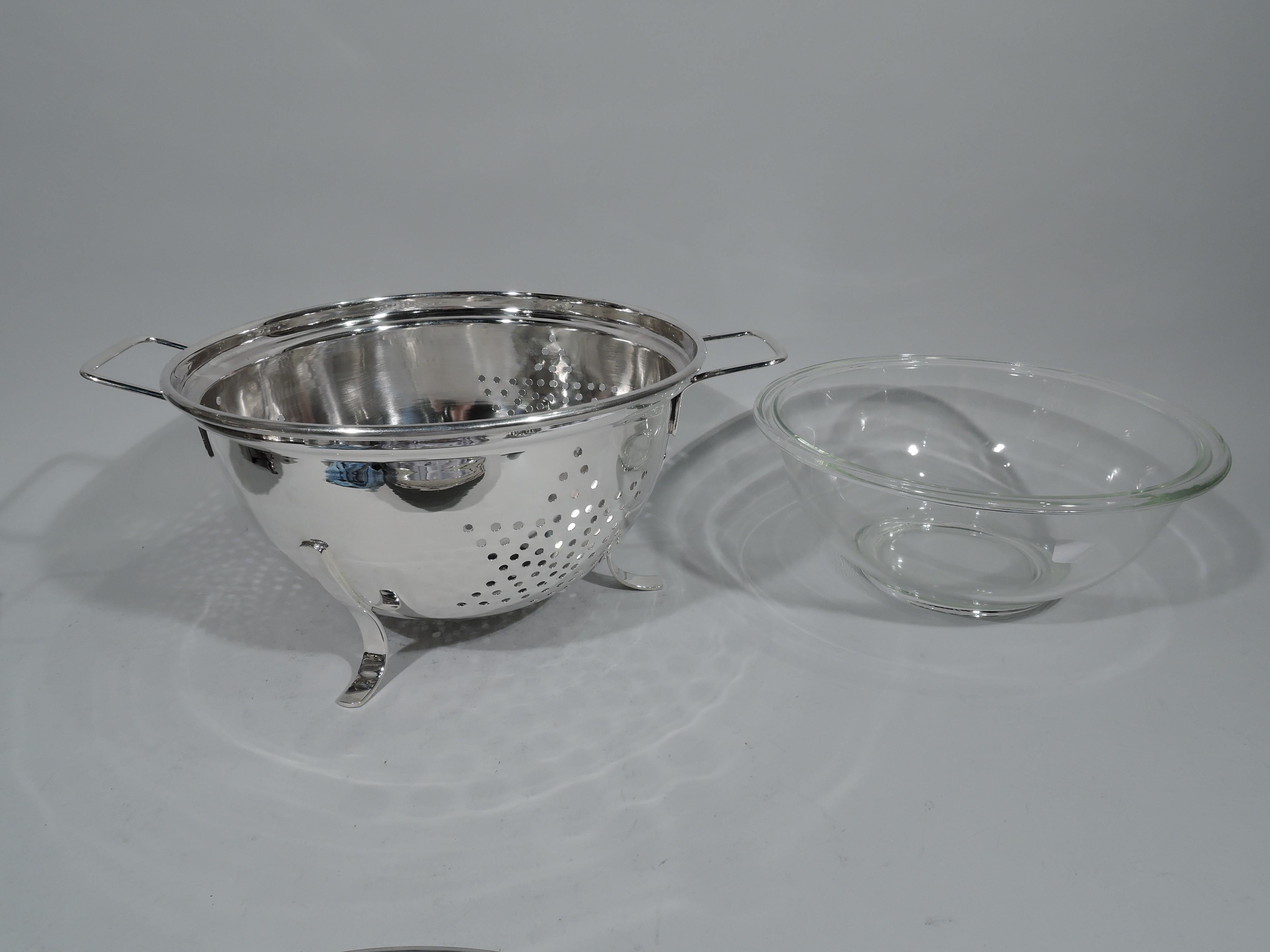 American Super Luxurious Hand-Made Sterling Silver Colander by Cartier