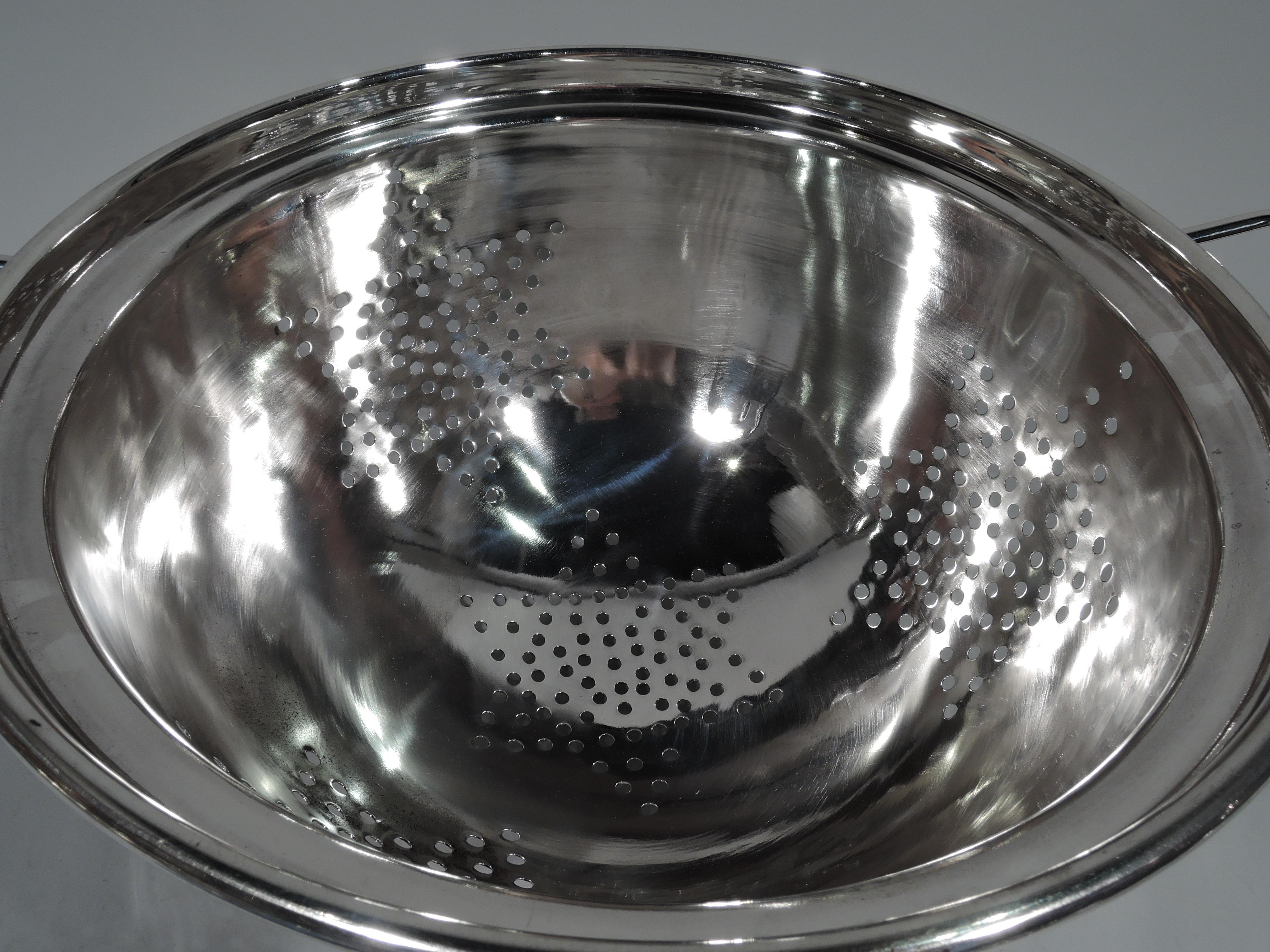 20th Century Super Luxurious Hand-Made Sterling Silver Colander by Cartier