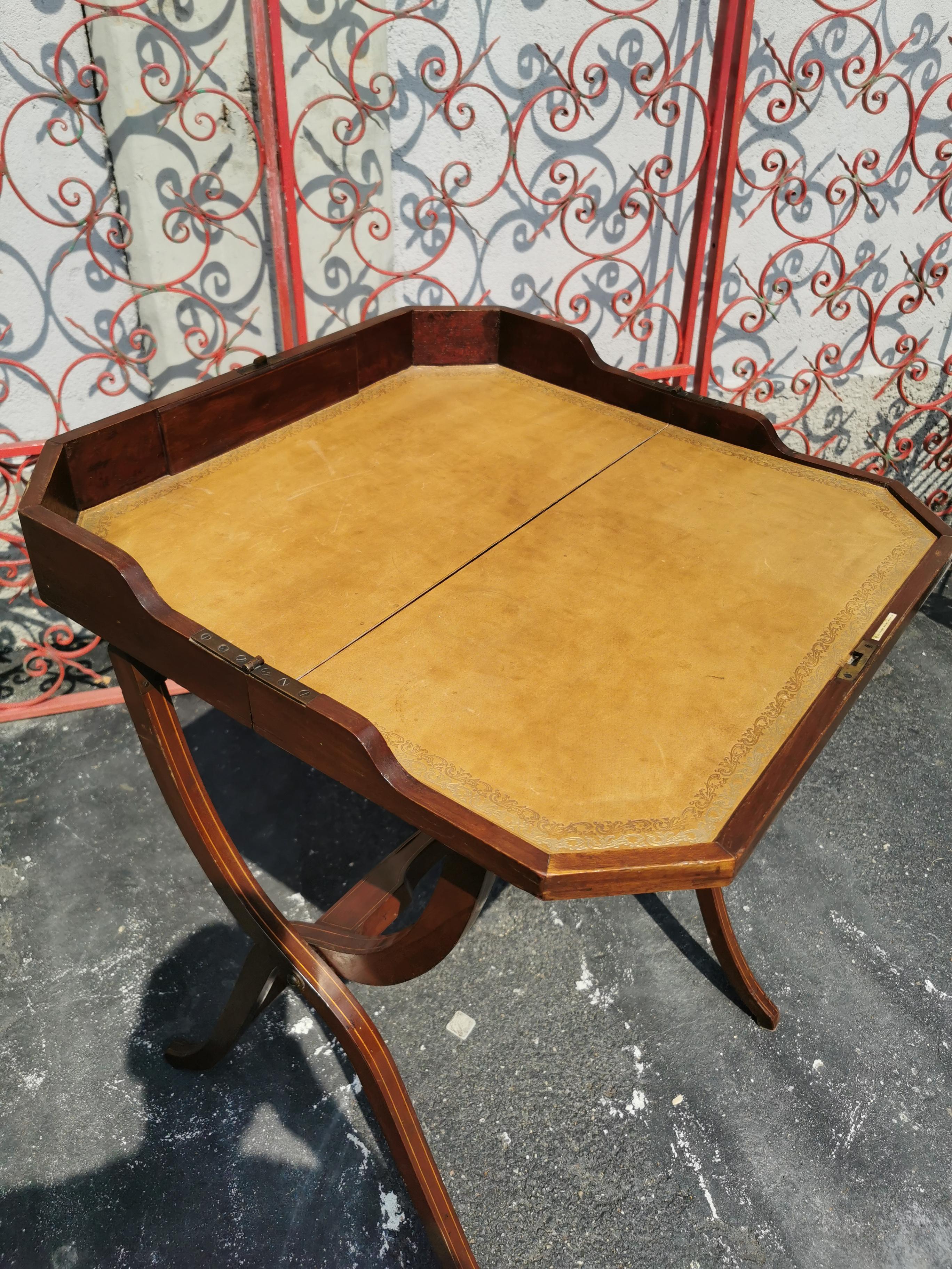 Superb Writing Table with Label J. C. Vickery, Writing table For Sale 5