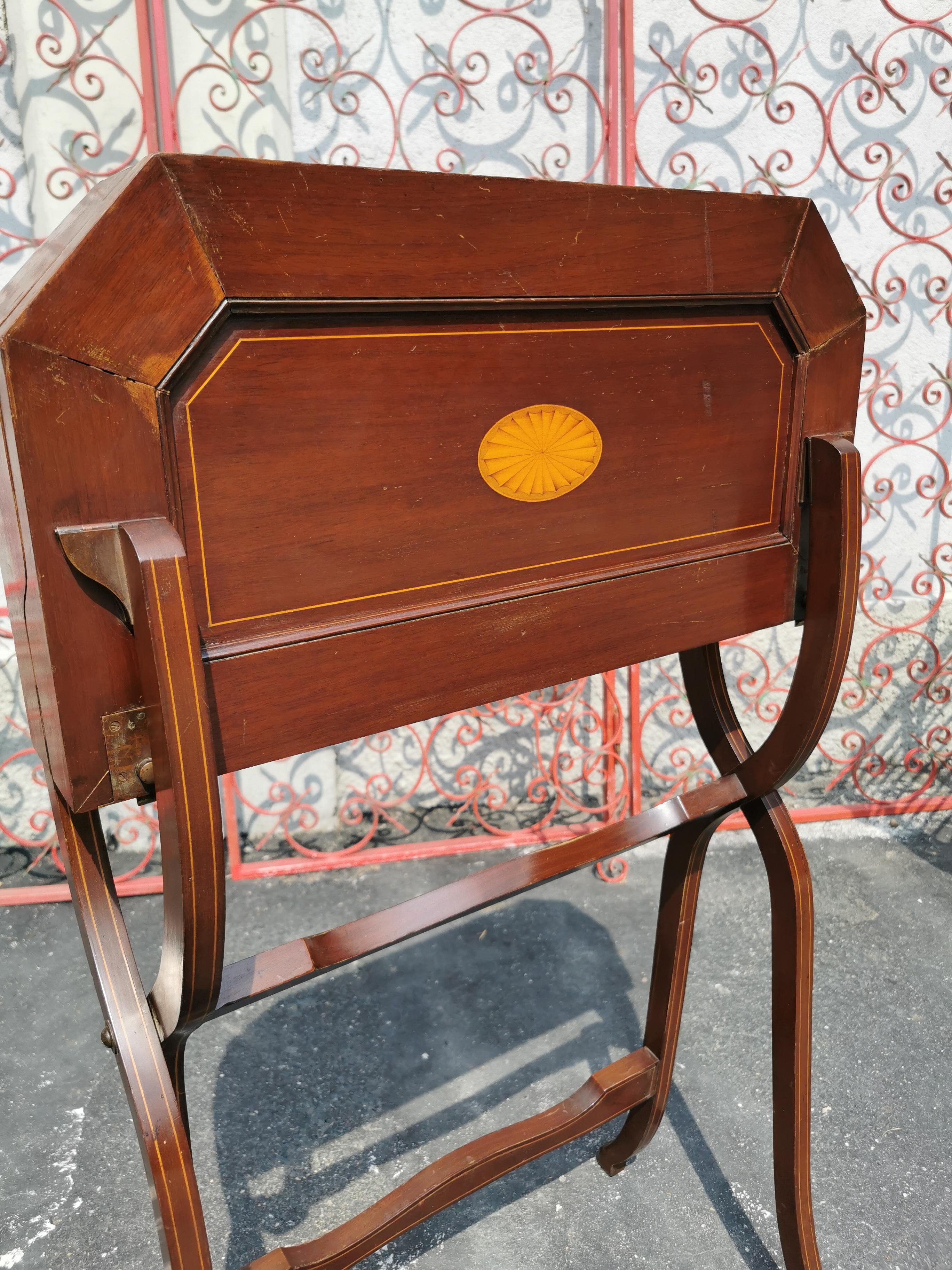 Late Victorian Superb Writing Table with Label J. C. Vickery, Writing table For Sale