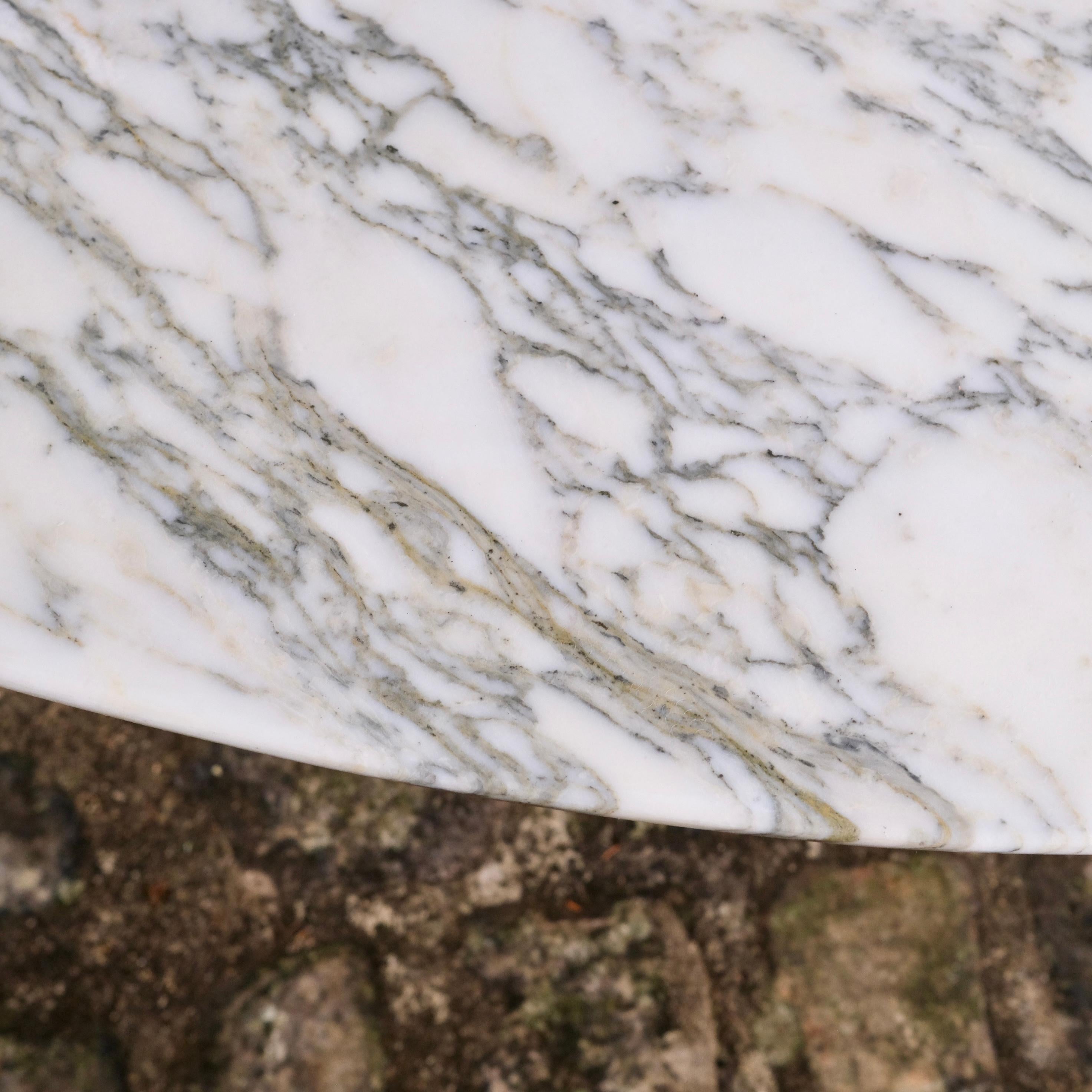 Super Malta Calacatta marble table by Roche Bobois, France, 1980 3