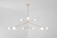 Super Nova Chandelier, Contemporary Geometric Branching Brass Light Fixture