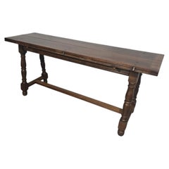 Table de salle à manger de style fermier « Refectory » en chêne massif