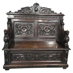 Super Oak Monks Hall Bench