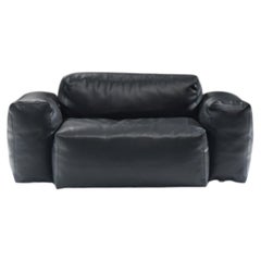 Super OBLONG lounge chair black leather by Jasper Morrison for Cappellini Italy