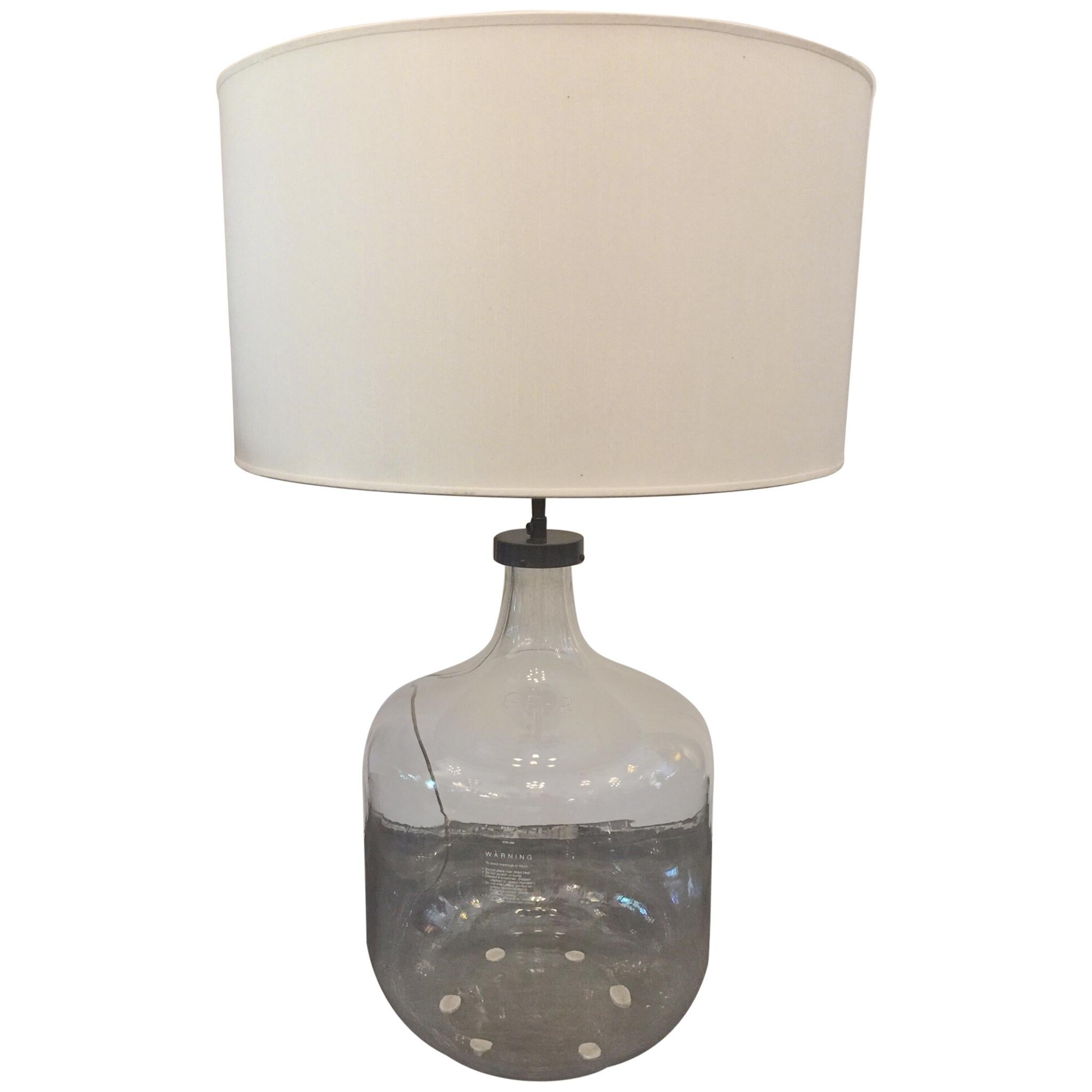 Super-Oversized Pyrex Laboratory Bottle Table Lamp For Sale