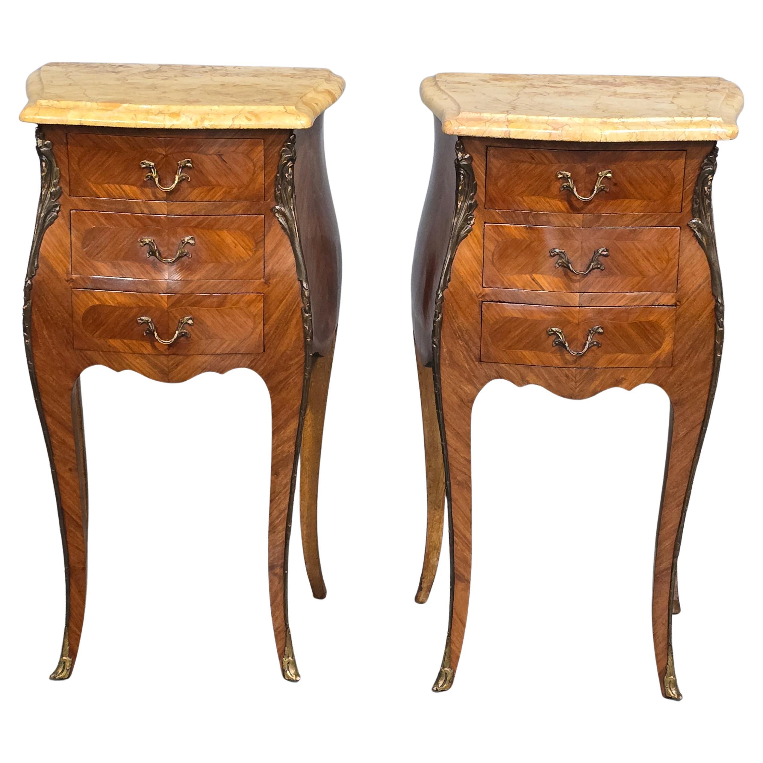 Super Pair Beside Lamp Chests of Drawers