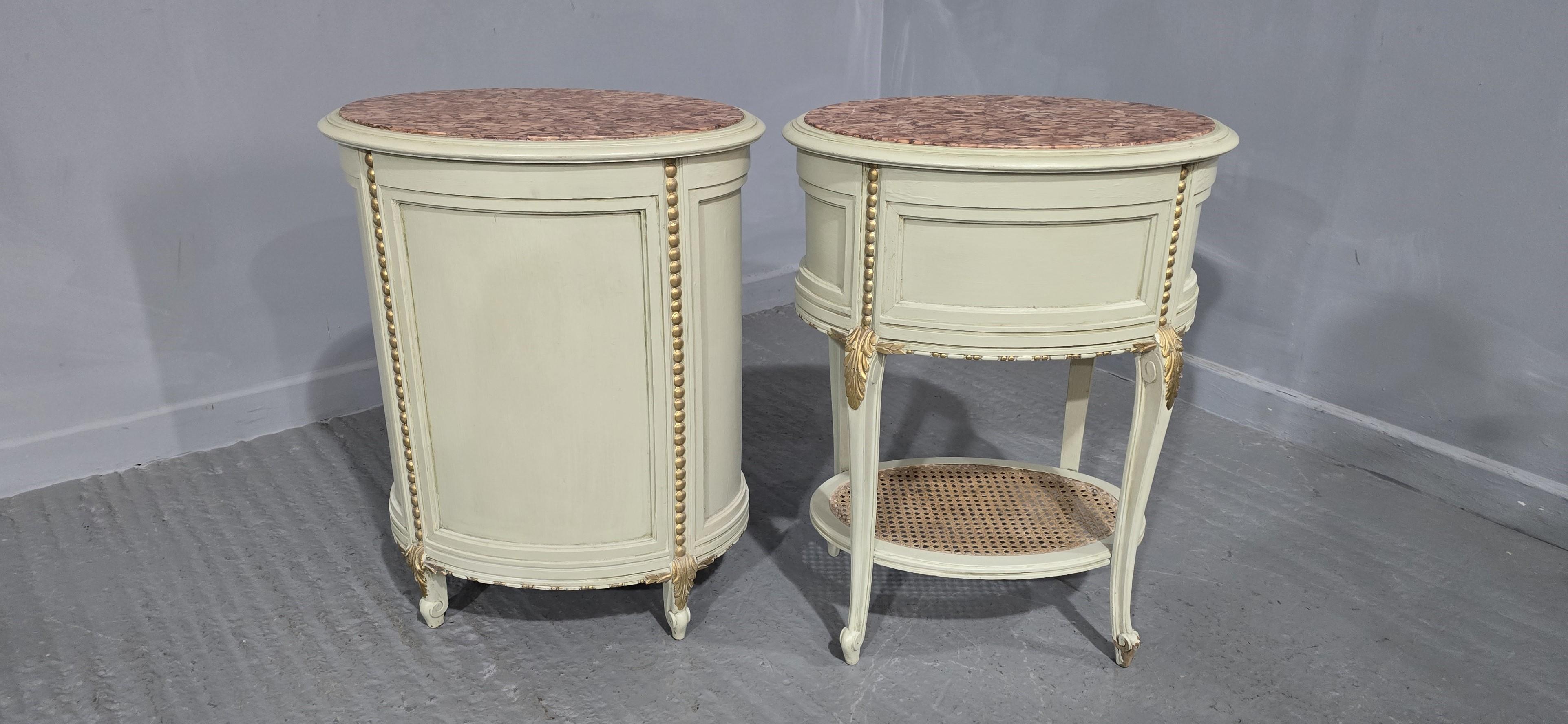 Super Pair French Bedside Chests of Drawers For Sale 4