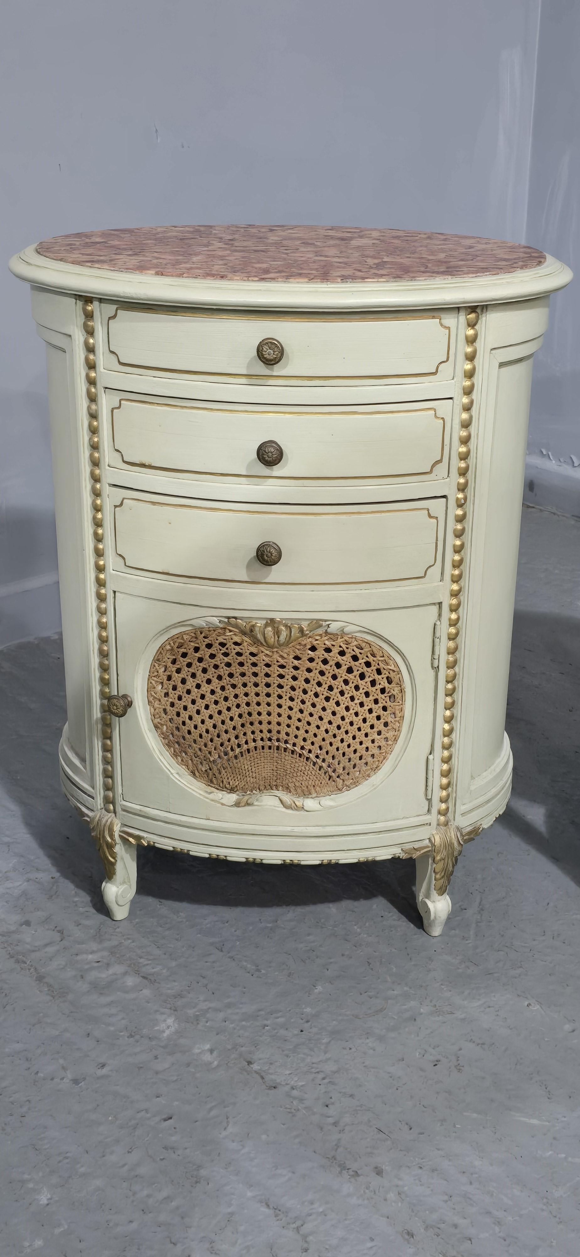 Rococo Super Pair French Bedside Chests of Drawers For Sale