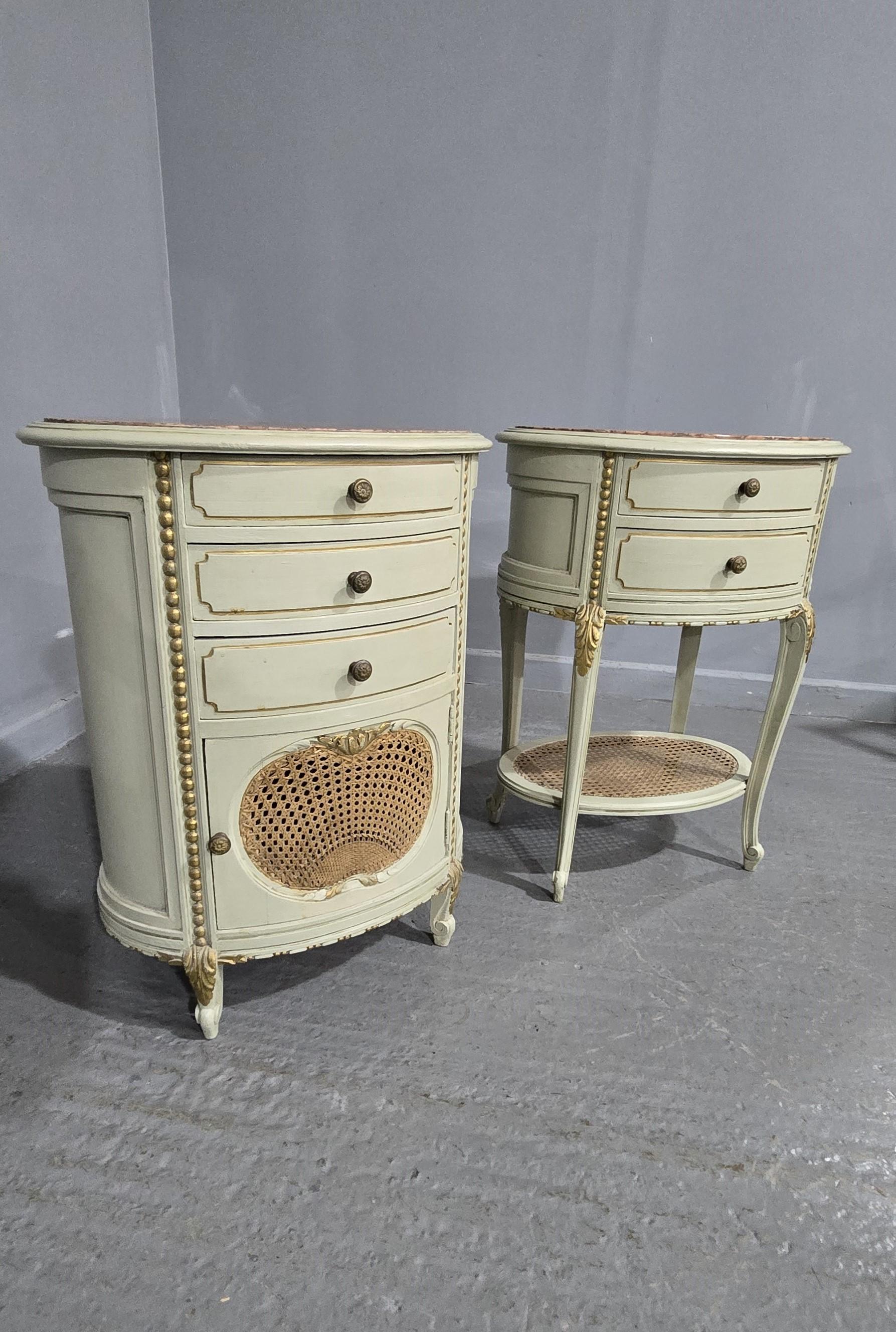 Super Pair French Bedside Chests of Drawers For Sale 1