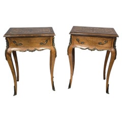 Super Pair French Bedside Lamp Tables