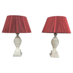 Super Pair Marble Table Lamps