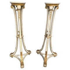 Super Pair Parcel Gilt Torchere Stands