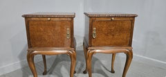 Super Pair Queen Anne Bedside Cabinets