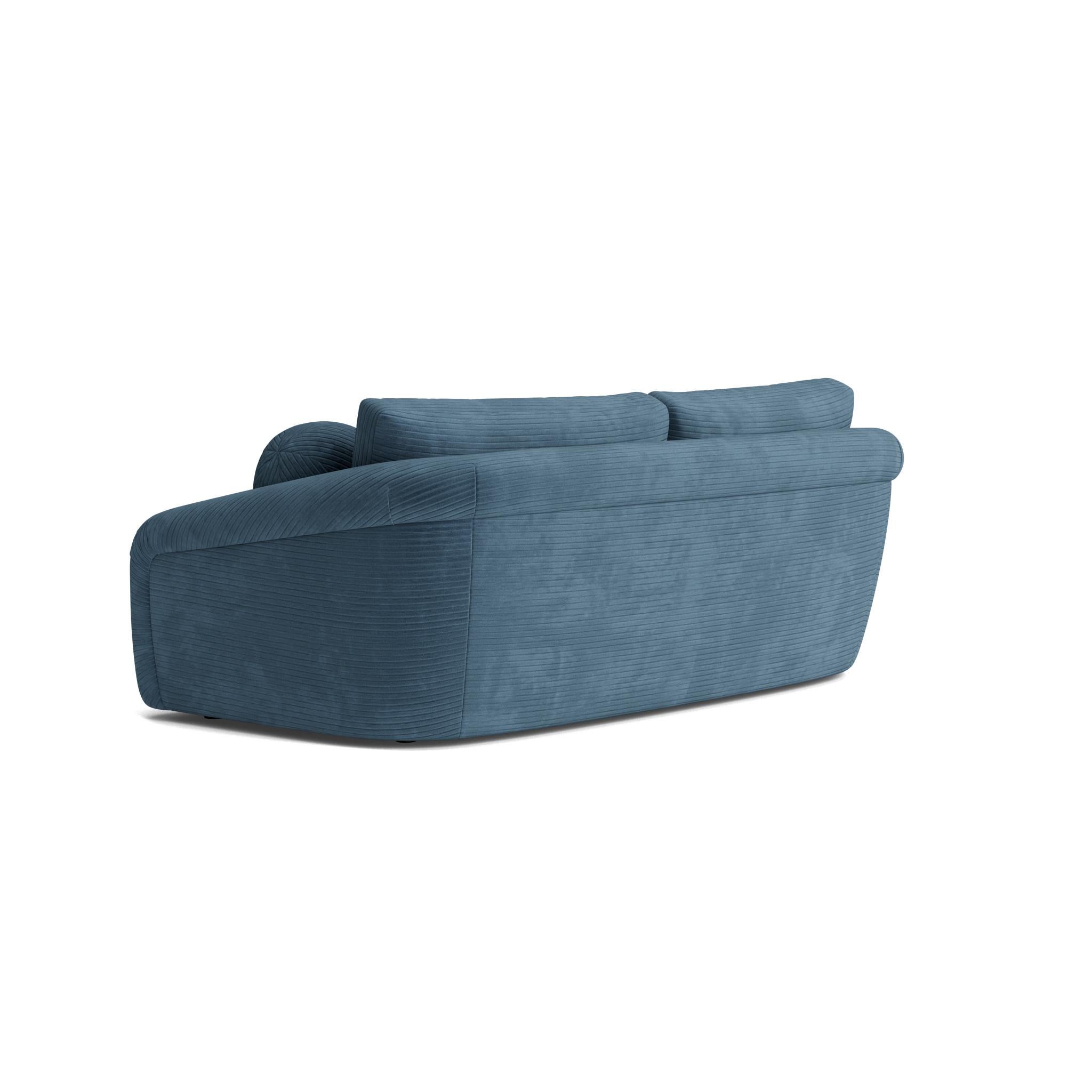 XXIe siècle et contemporain Super-plush Organic Modern Sofa in Maharam Passage en vente