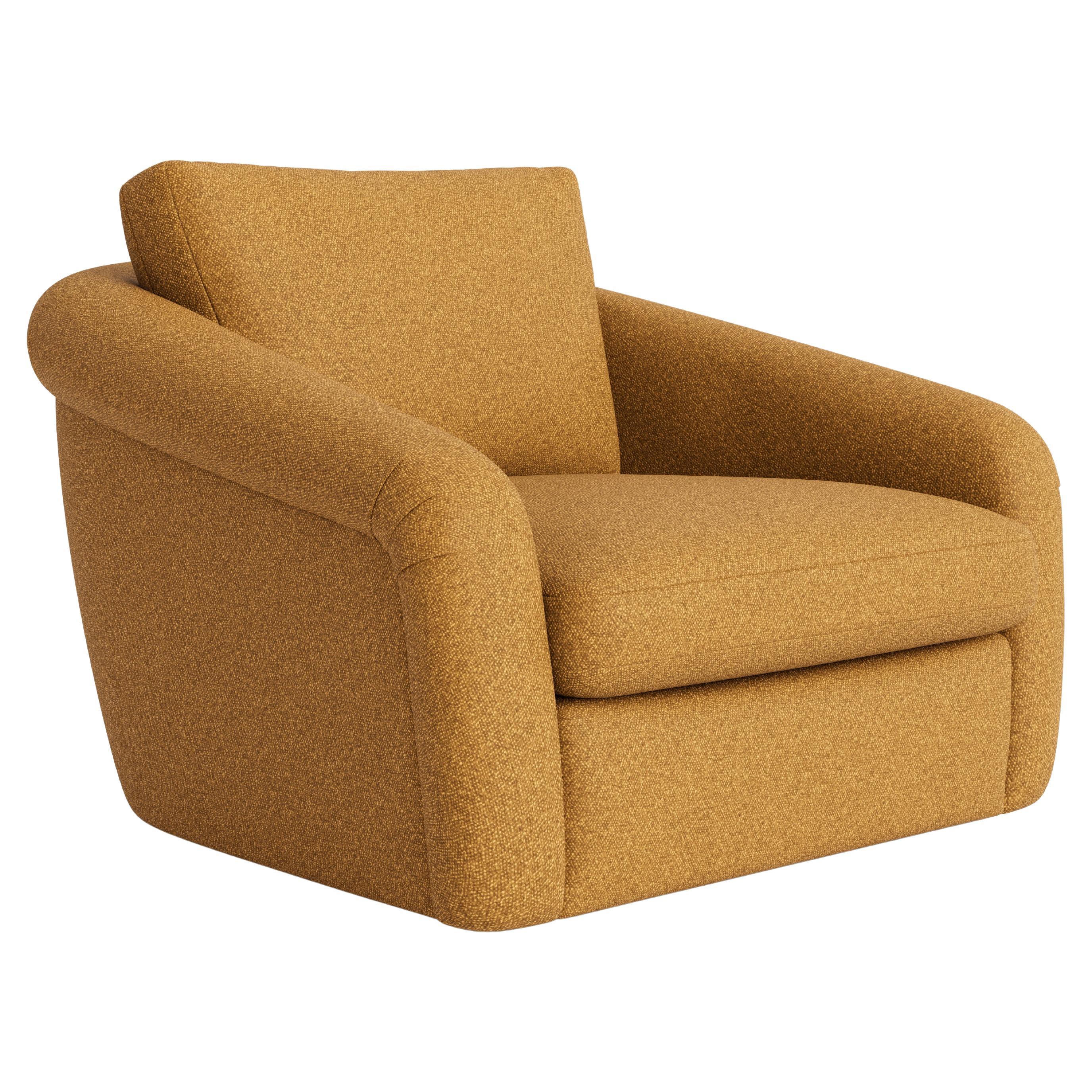 Poltrona moderna organica superaccessoriata in Kvadrat Vanir