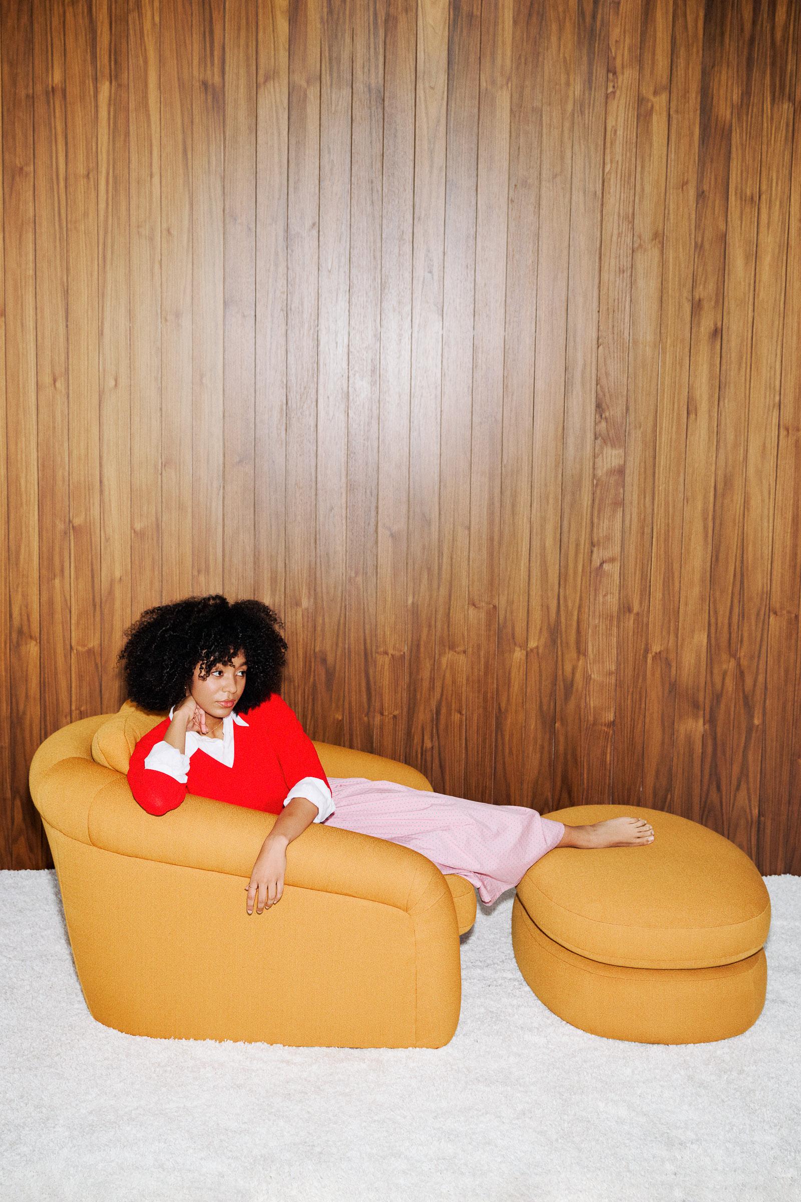 Tissu Fauteuil moderne organique surdimensionné Kvadrat Zero en vente