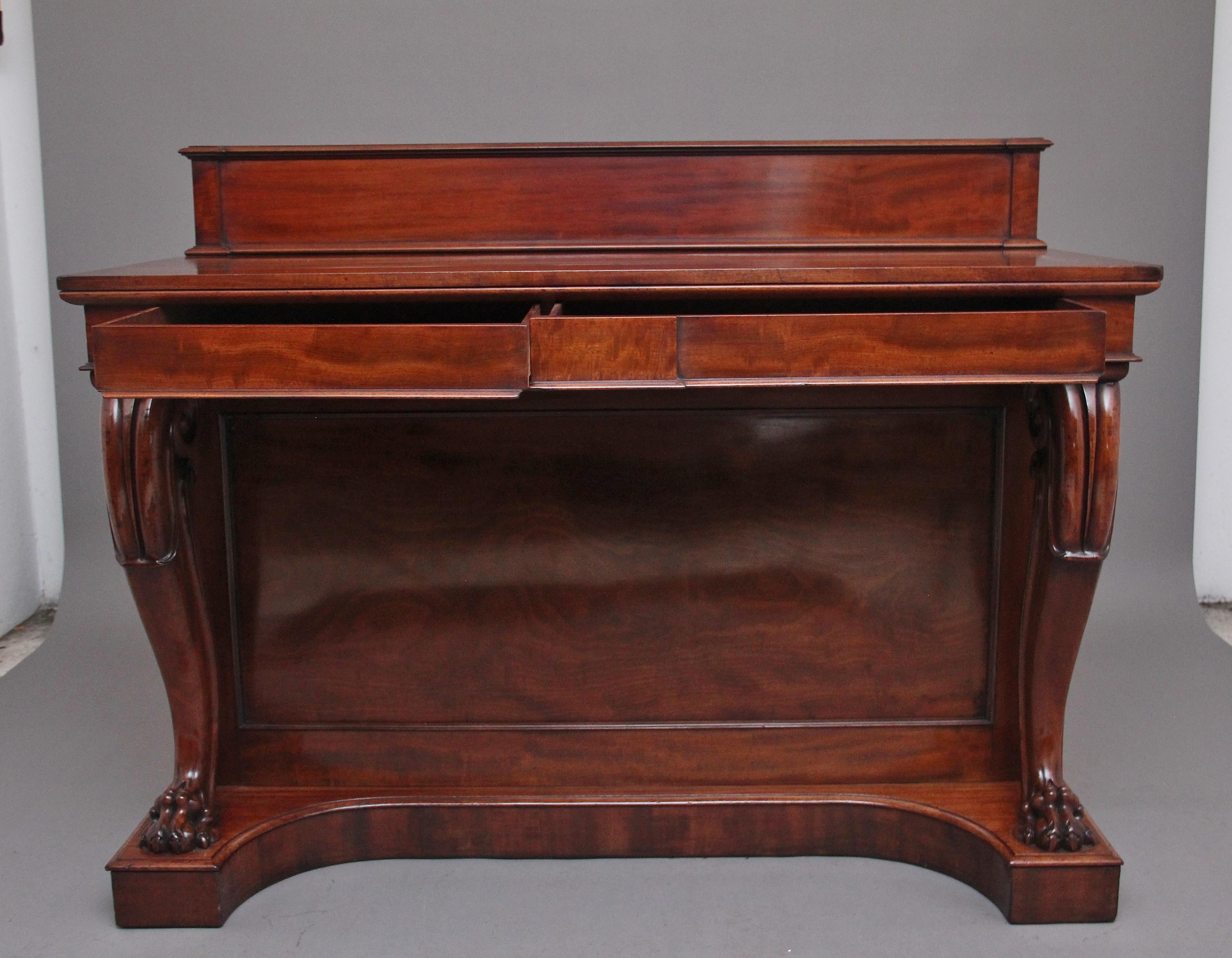 Super Quality 19th Century Mahogany Console Table In Good Condition In Martlesham, GB
