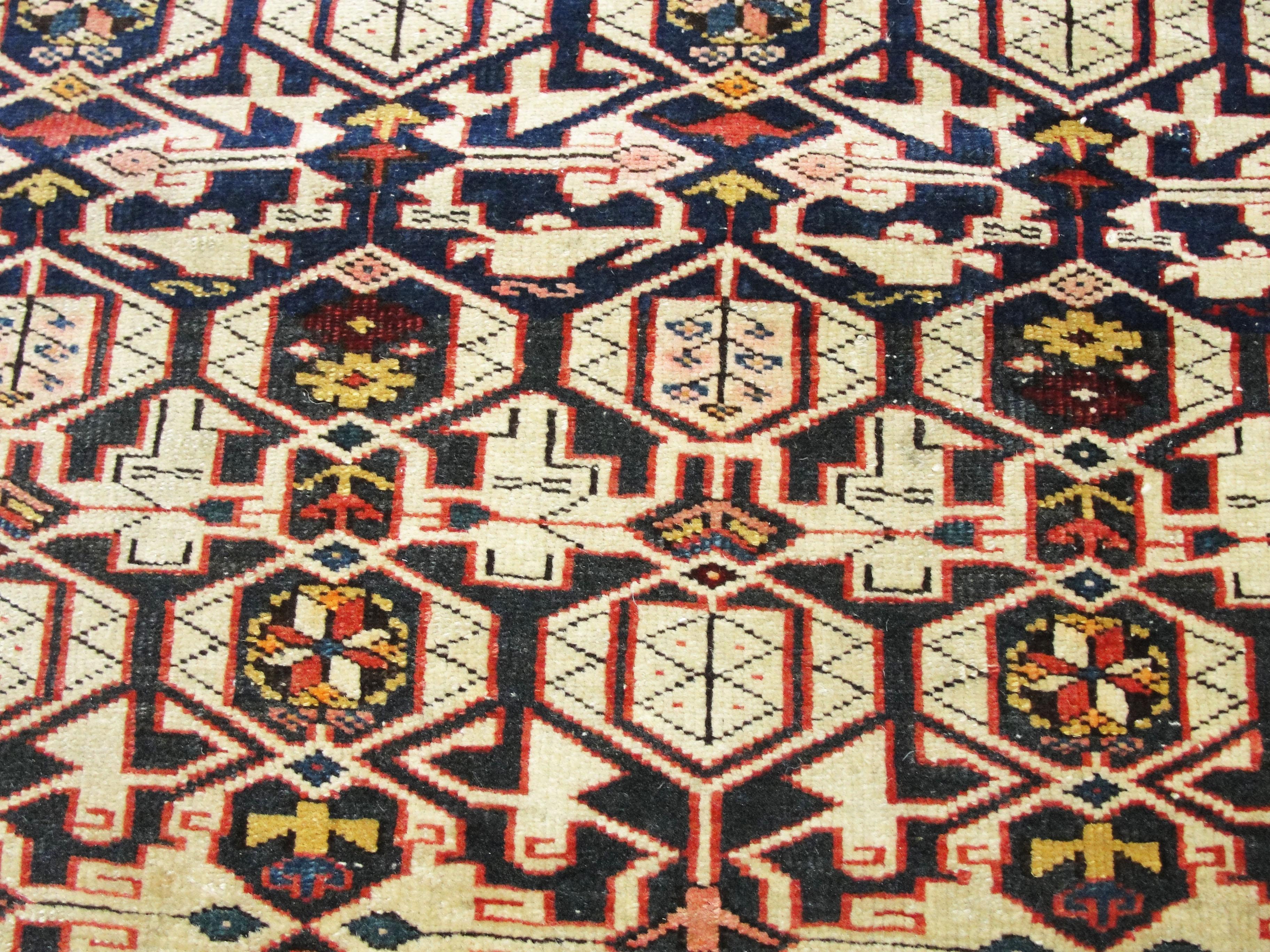 Kazak Super Quality Antique Kuba or Quba Caucasian Rug For Sale