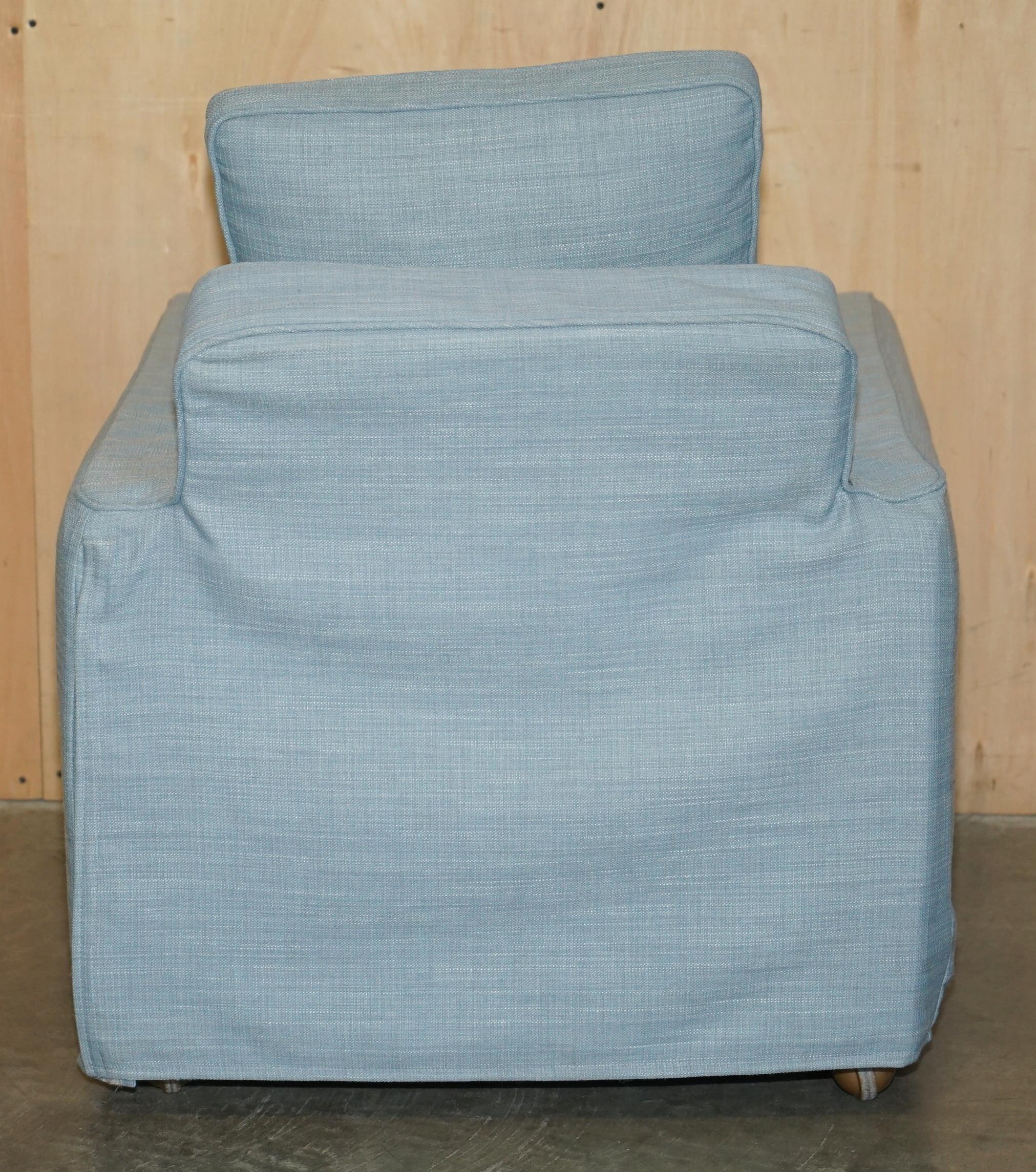 SUPER RARE 1933 ANTIQUE MINTY OXFORD THREE PIECE SOFA & ARMCHAIR SUITE & RECEIPT in vendita 11